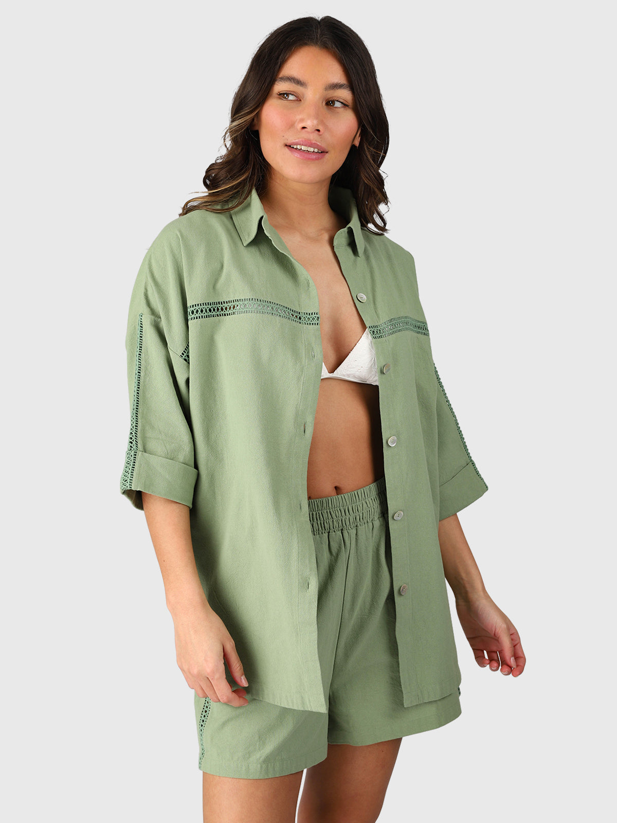Riley 女式衬衫 | 桉树
