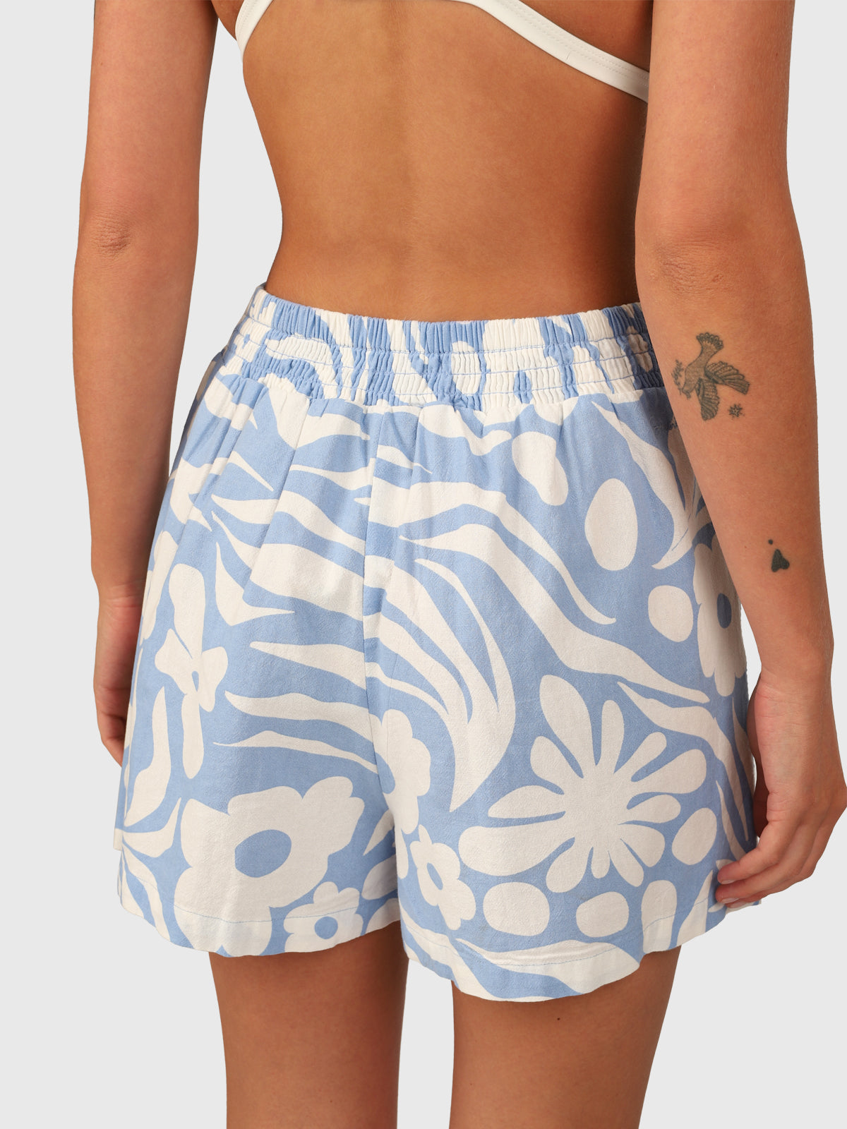 Candice-Swirl Dames Short | Bluebell