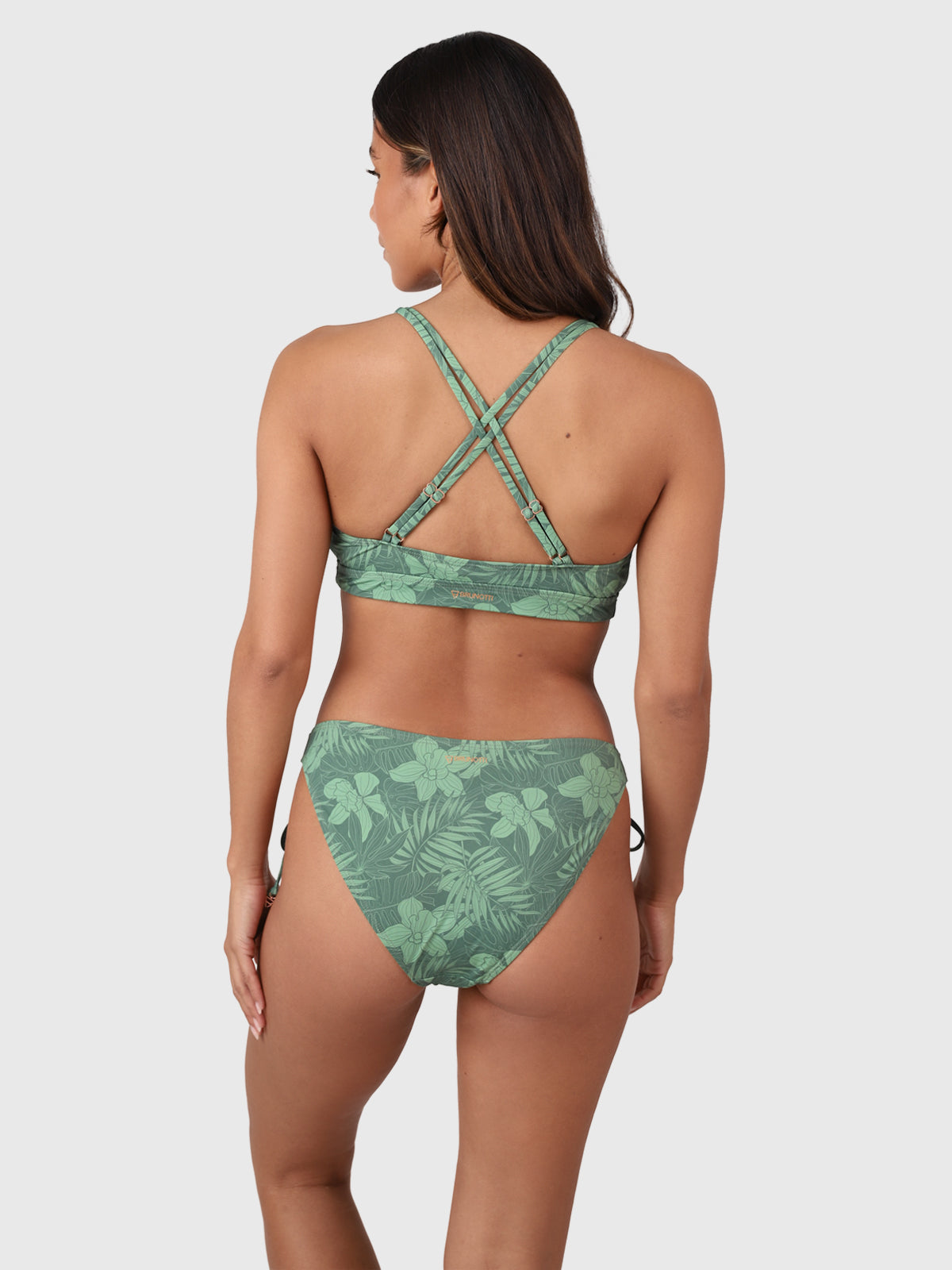 Delphina-Leaf Women Bralette Bikini Top | Juniper