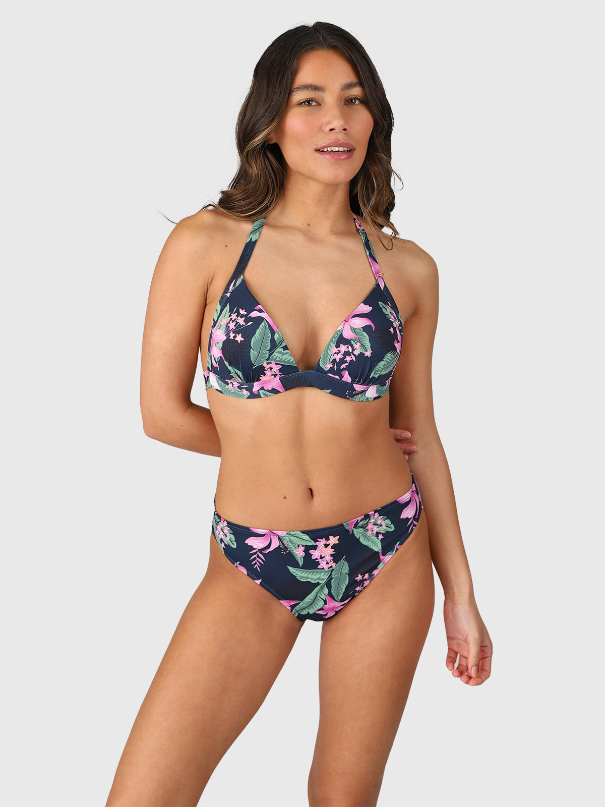Lisselot-Tropicana Dames Halter Bikini Top | Indigo Blue