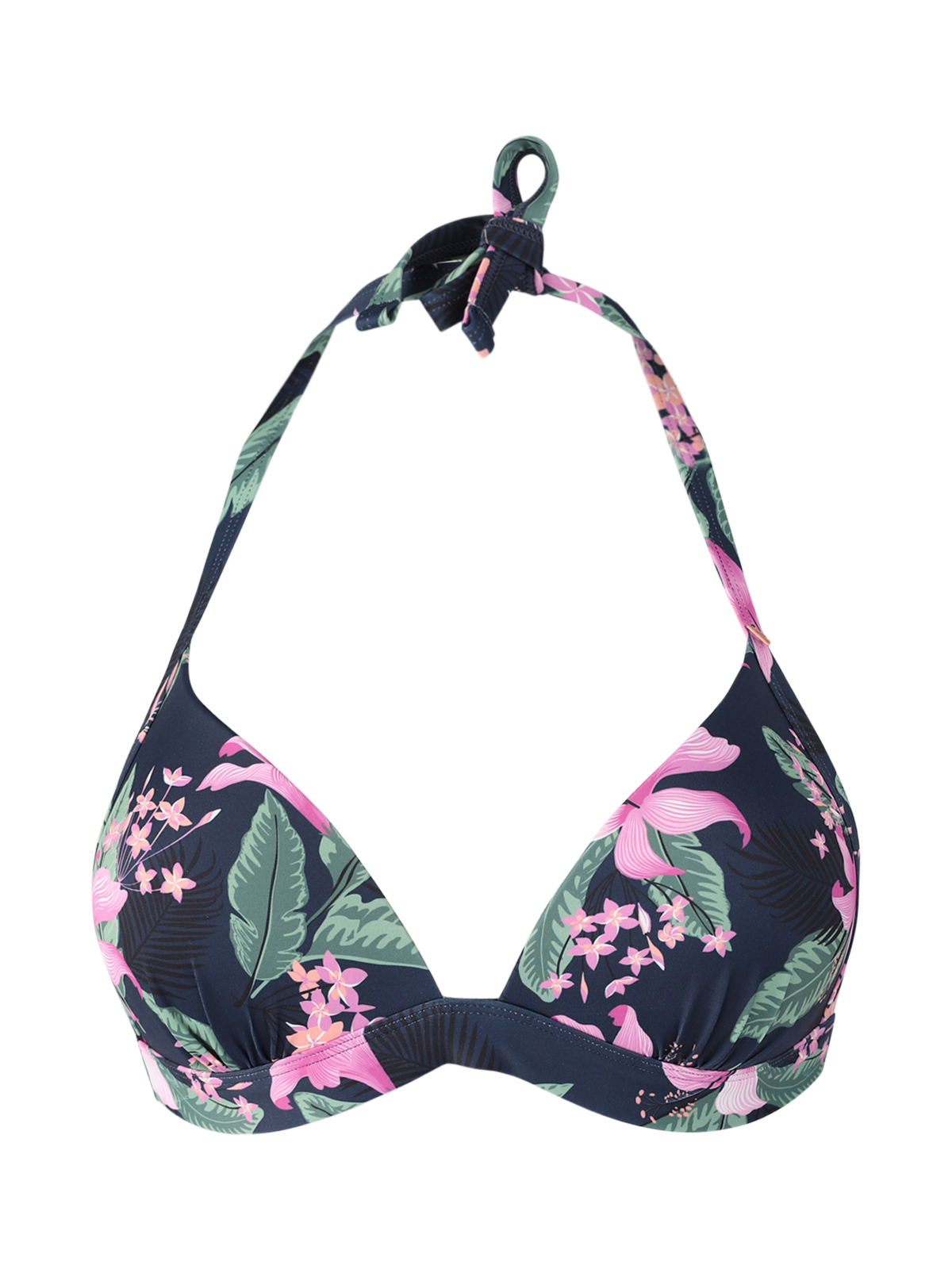 Lisselot-Tropicana Dames Halter Bikini Top | Indigo Blue