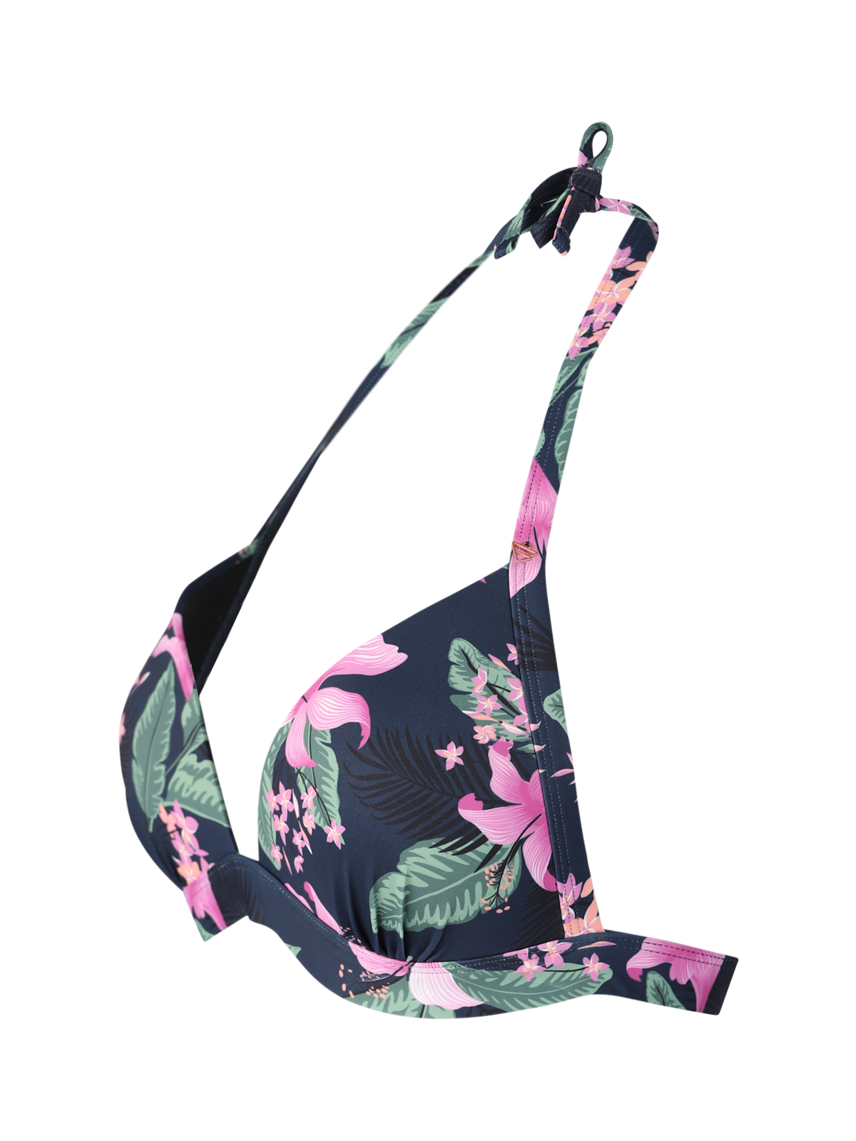 Lisselot-Tropicana Dames Halter Bikini Top | Indigo Blue