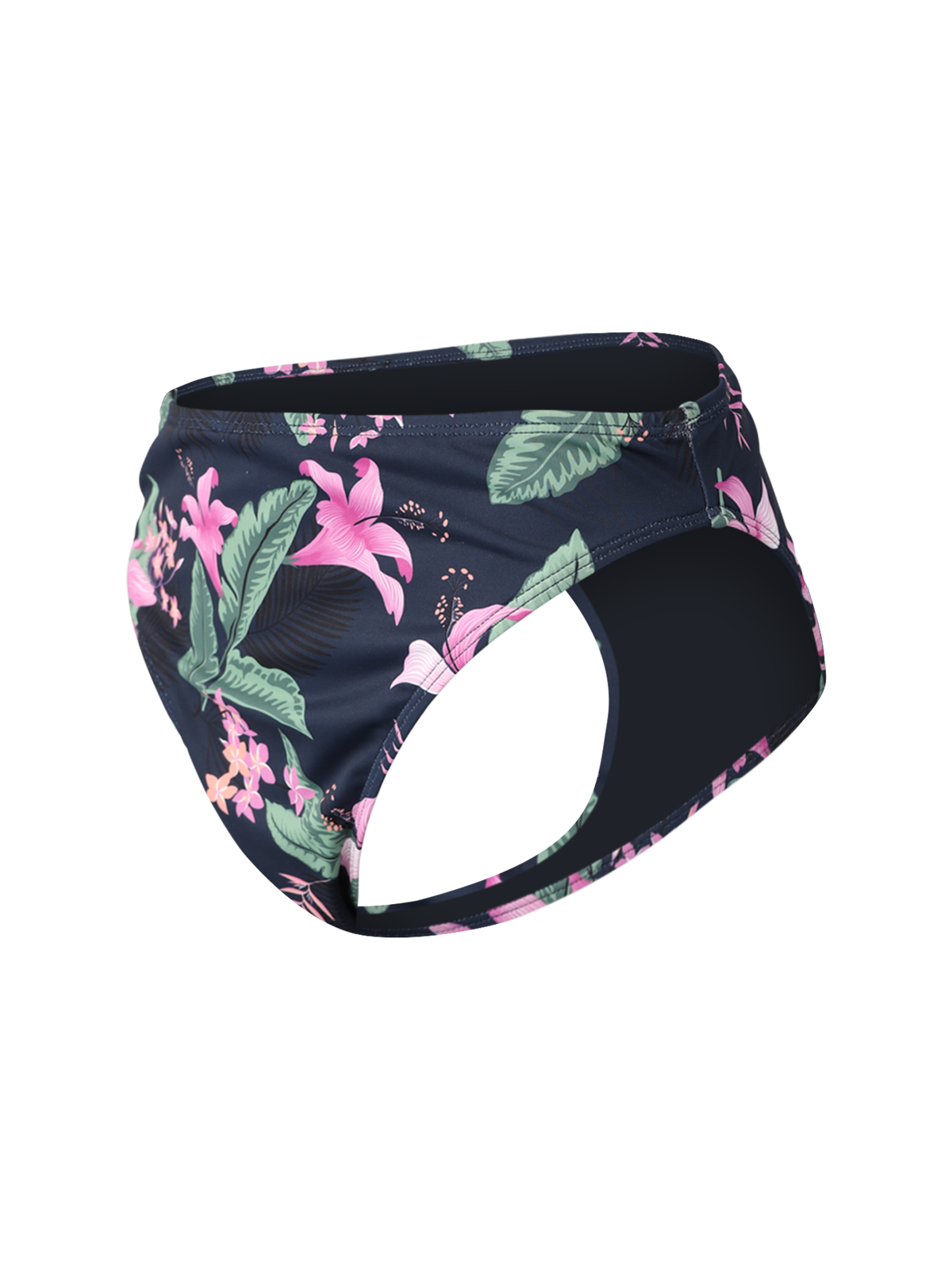 Flores-Tropicana Women Bikini Bottom | Indigo Blue