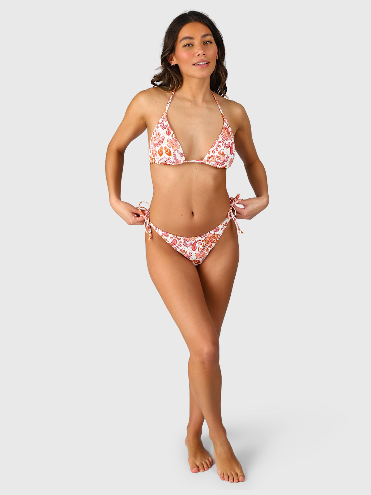 Lolly-Paisley Damen Triangel Bikini Set | Snow