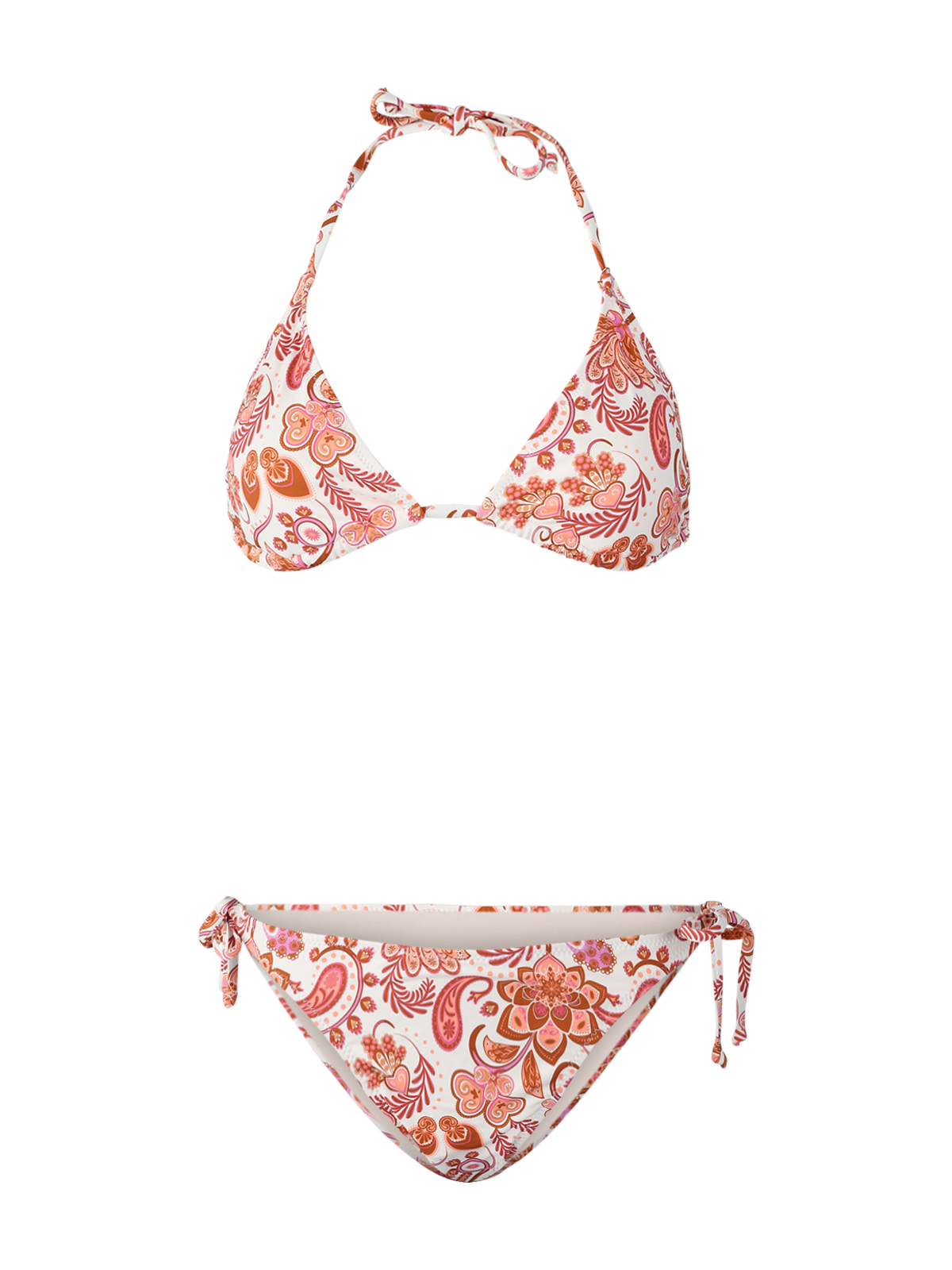 Lolly-Paisley Damen Triangel Bikini Set | Snow