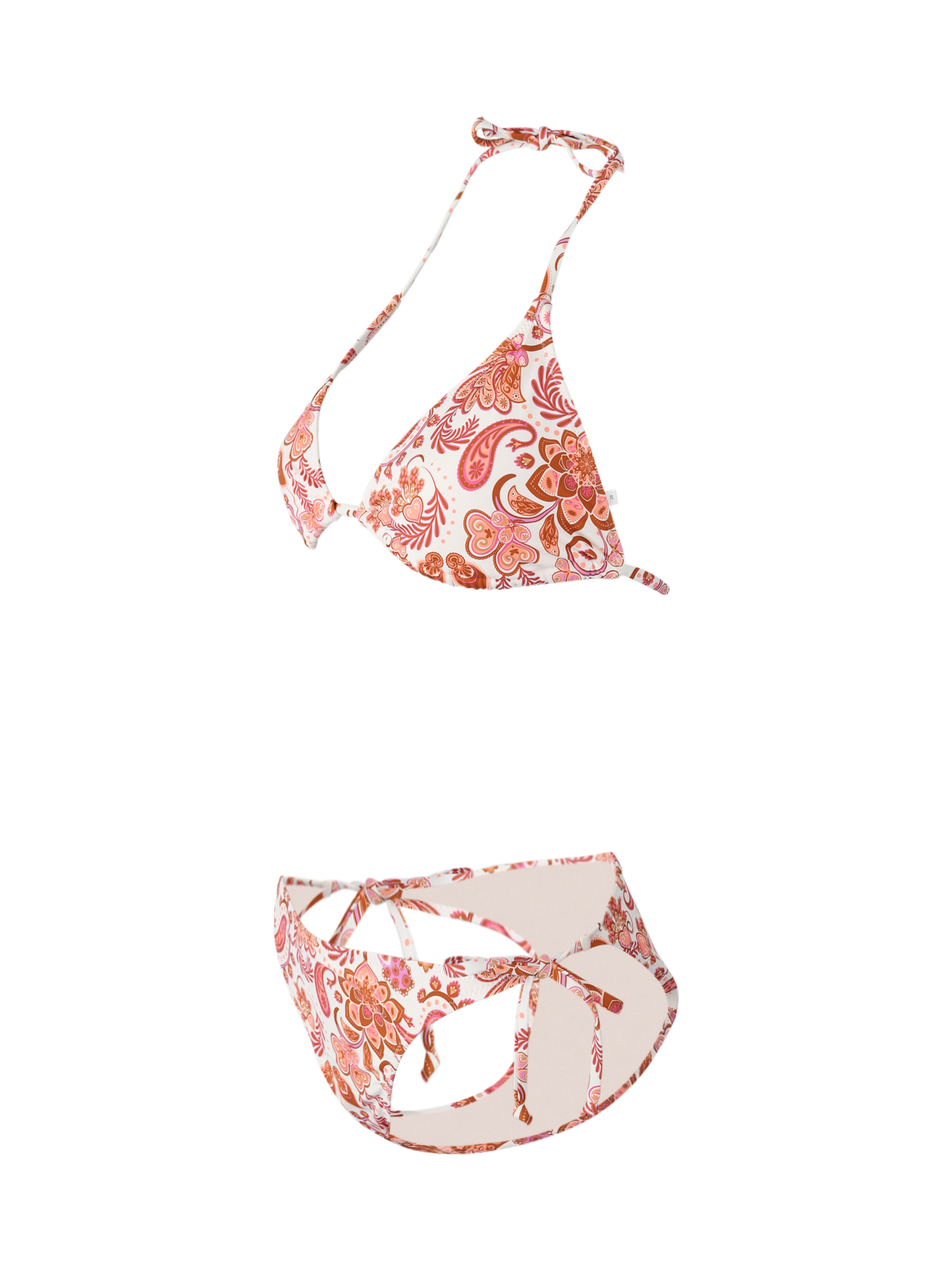 Lolly-Paisley Damen Triangel Bikini Set | Snow