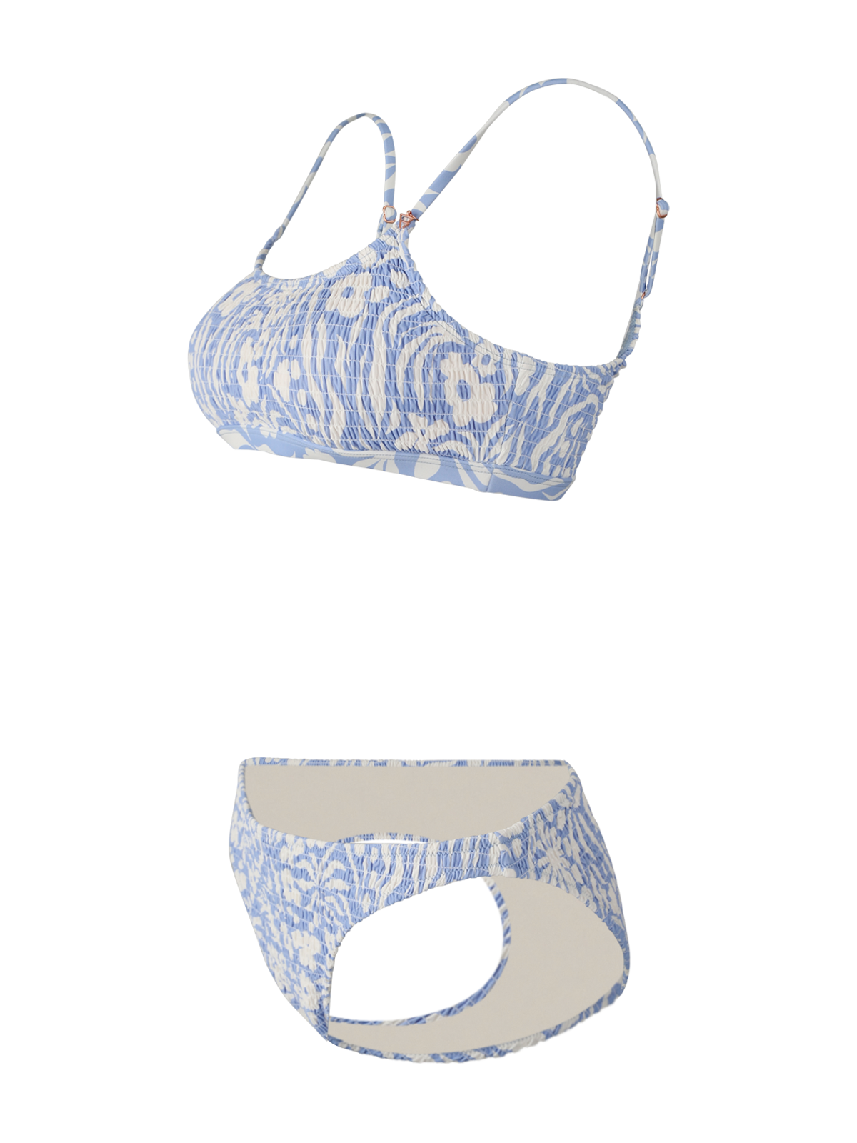 Cruzin-Swirl Dames Bralette Bikini | Bluebell