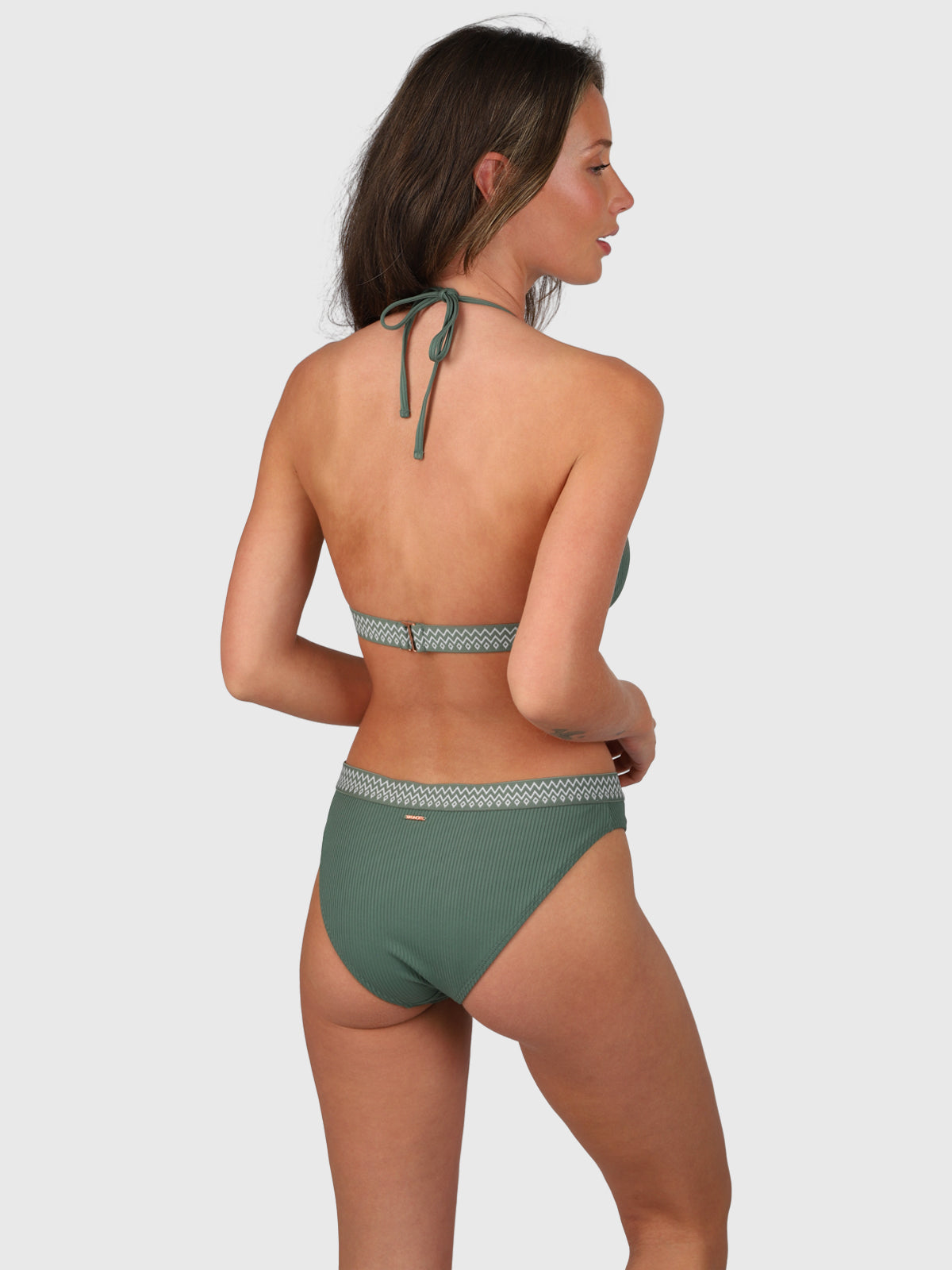 Relay-Rib Damen Halter Bikini Set | Juniper