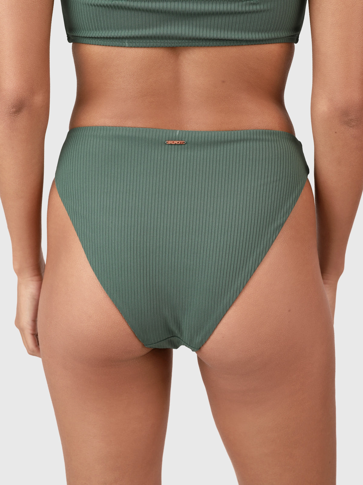 Selas-Rib Damen Bandeau Bikini Set | Juniper