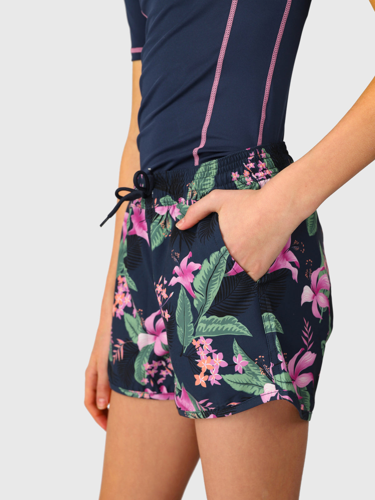 Tulya-Tropicana Girls Swim Shorts | Indigo Blue