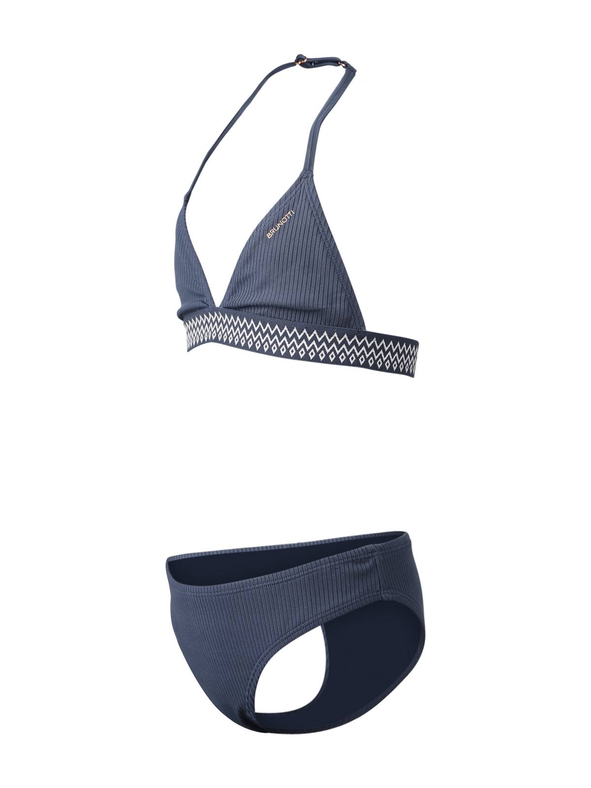 Nelle-Rib Girls Bikini | Indigo Blue