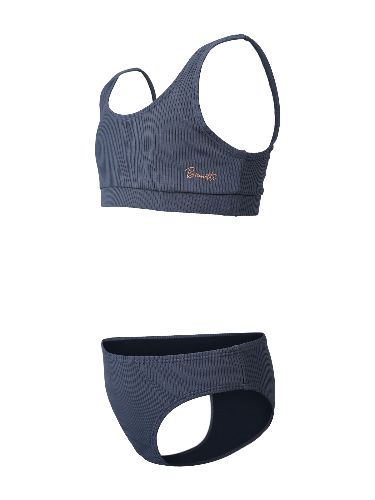 Myla-Rib Girls Bikini | Indigo Blue