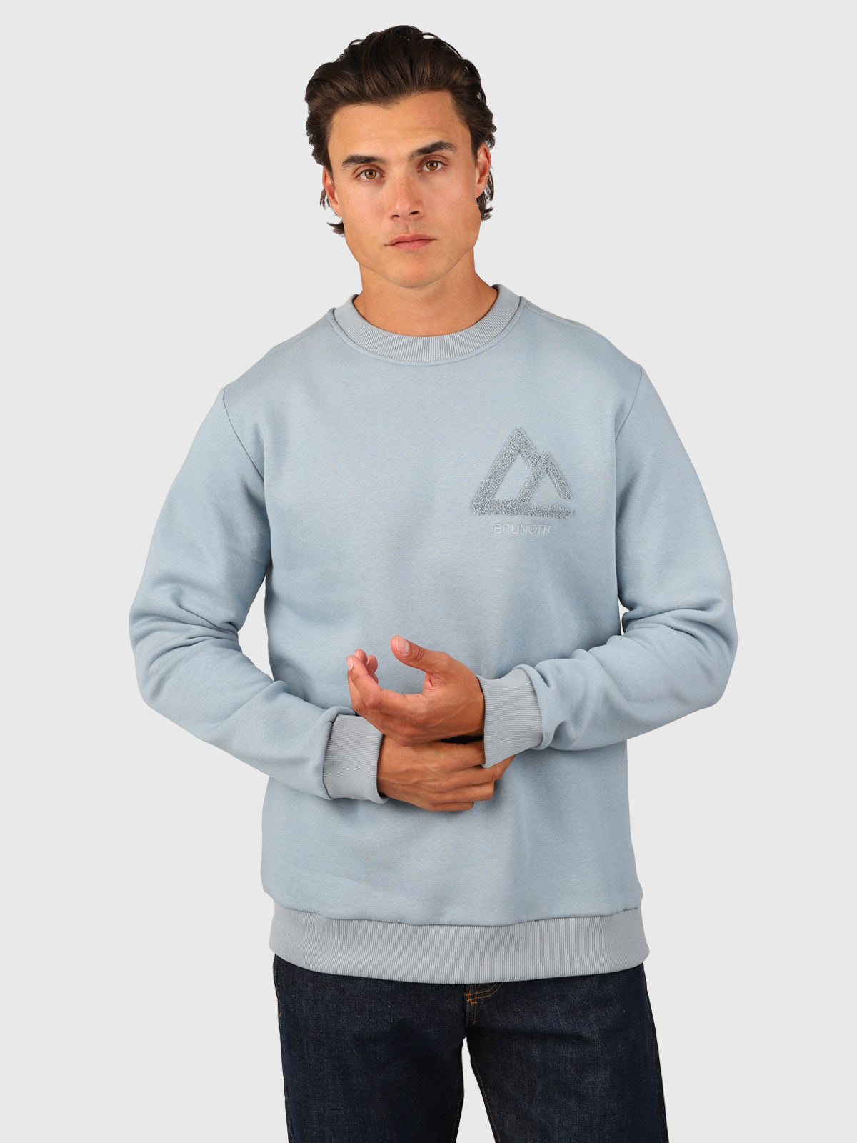 Navaldor Men Sweater | Silver Blue