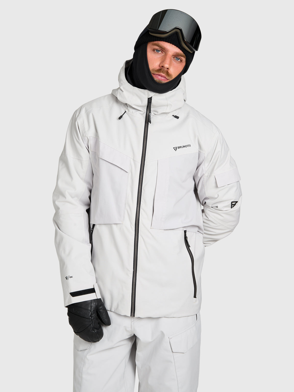 Bodish Men Snow Jacket | Soft Grey