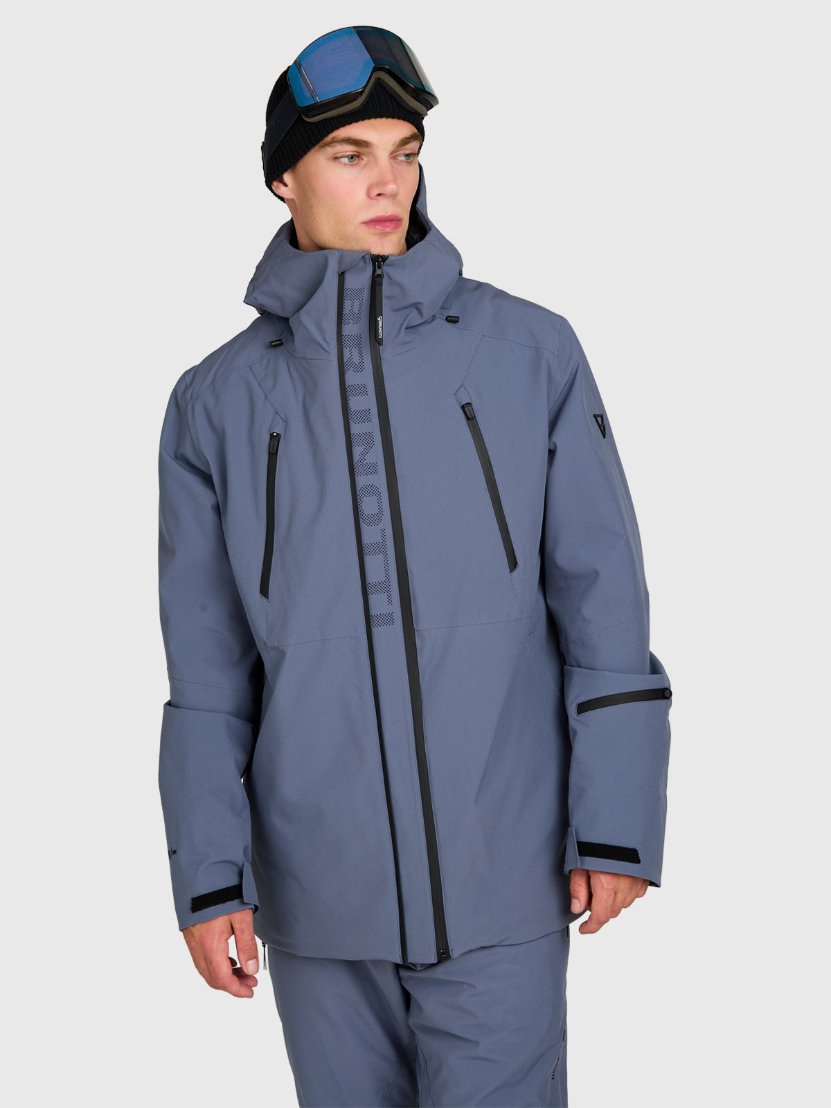 Norrow Men Snow Jacket | Grey Sky