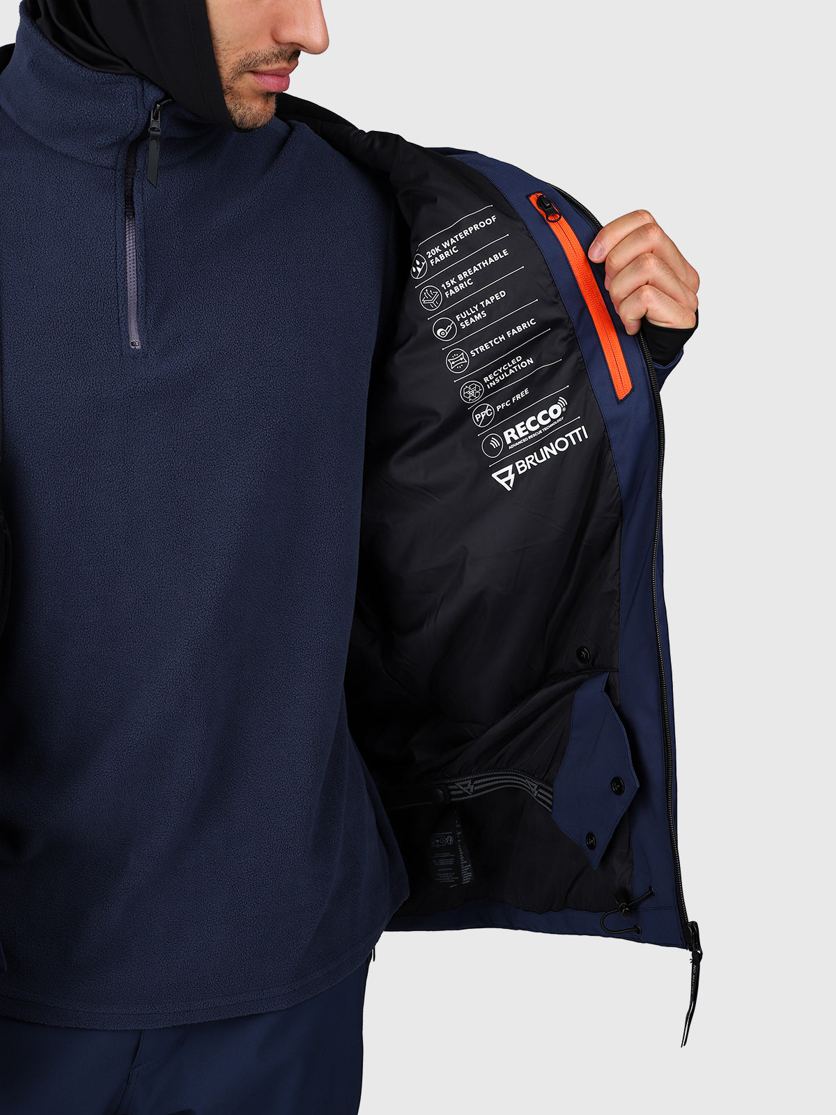 Norrow Herren Schneejacke | Indigoblau