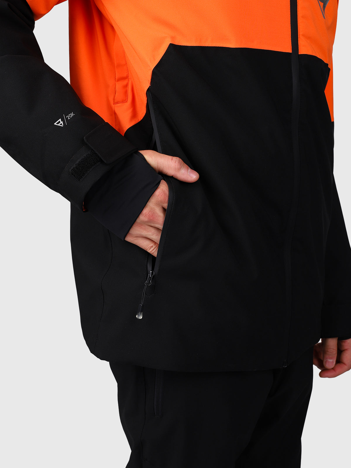 Curtis Men Snow Jacket | Punch Orange