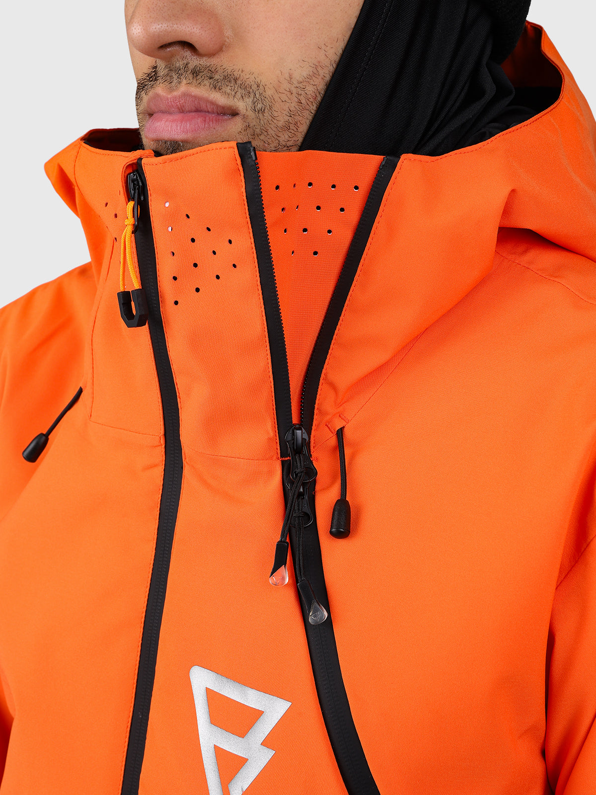 Curtis Men Snow Jacket | Punch Orange