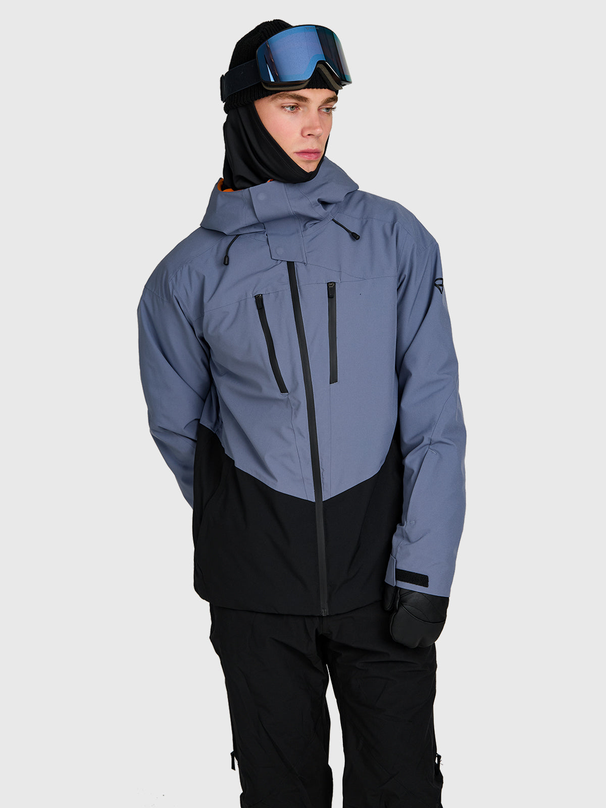 Kendron Men Snow Jacket | Grey Sky