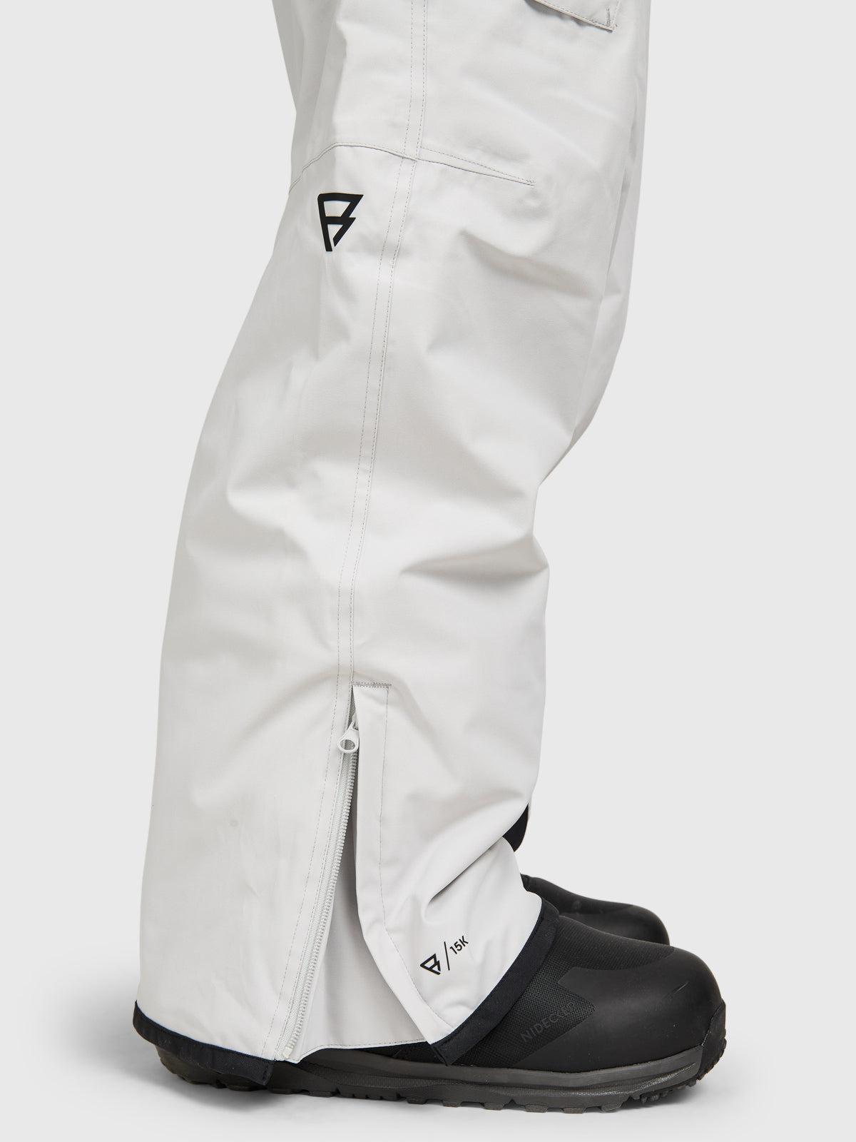 Footrail-Cargo Men Snow Pants | Soft Grey