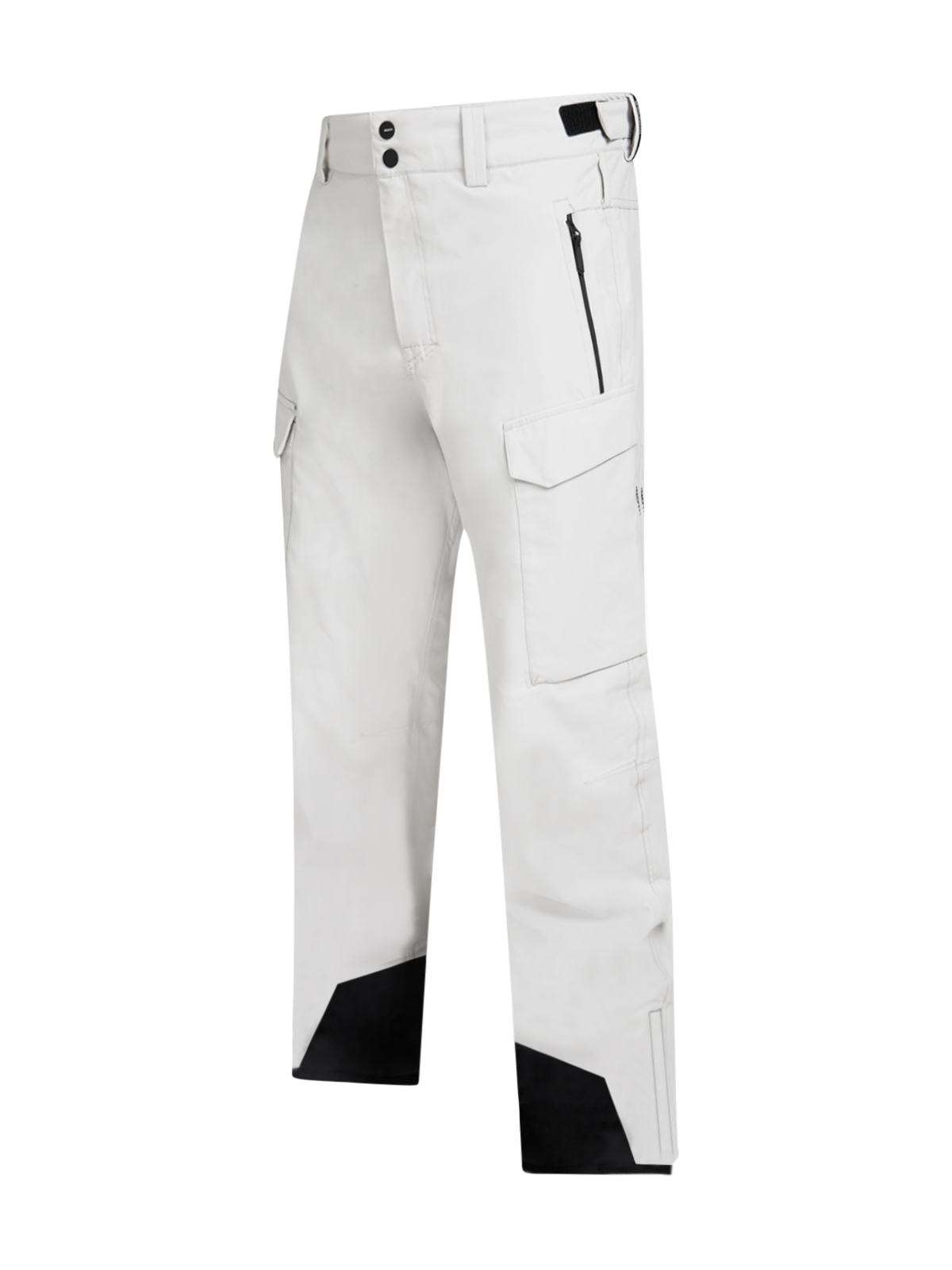 Footrail-Cargo Men Snow Pants | Soft Grey