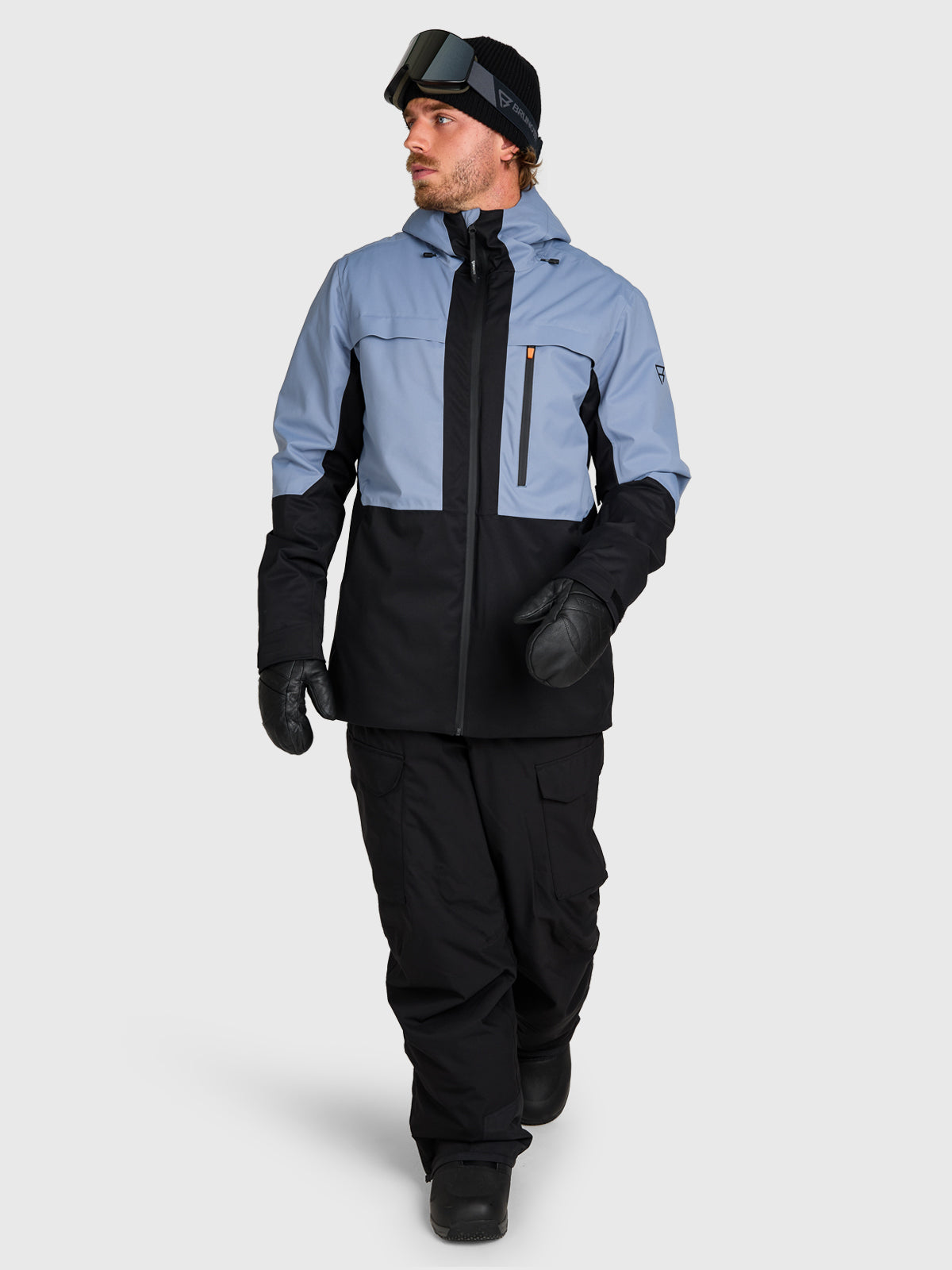 Footrail-Cargo Men Snow Pants | Black