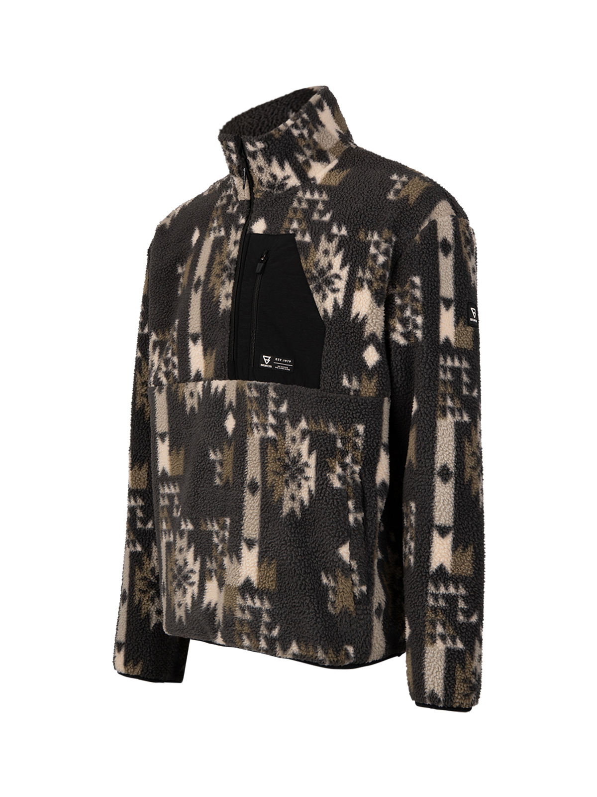 Kelstyn-Print Heren Fleece | Siberia Black