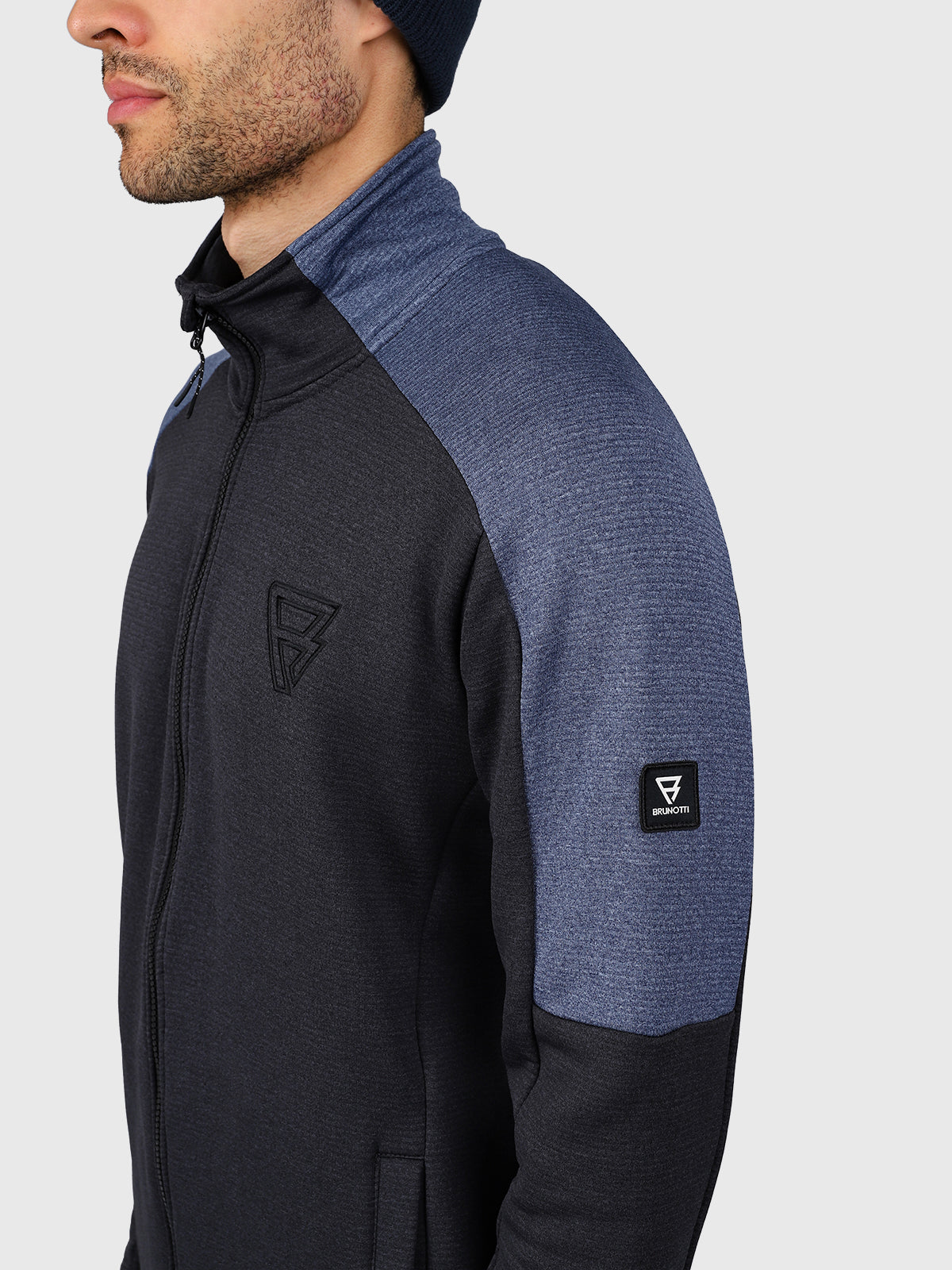 Daronst-Zip Men Fleece | Black