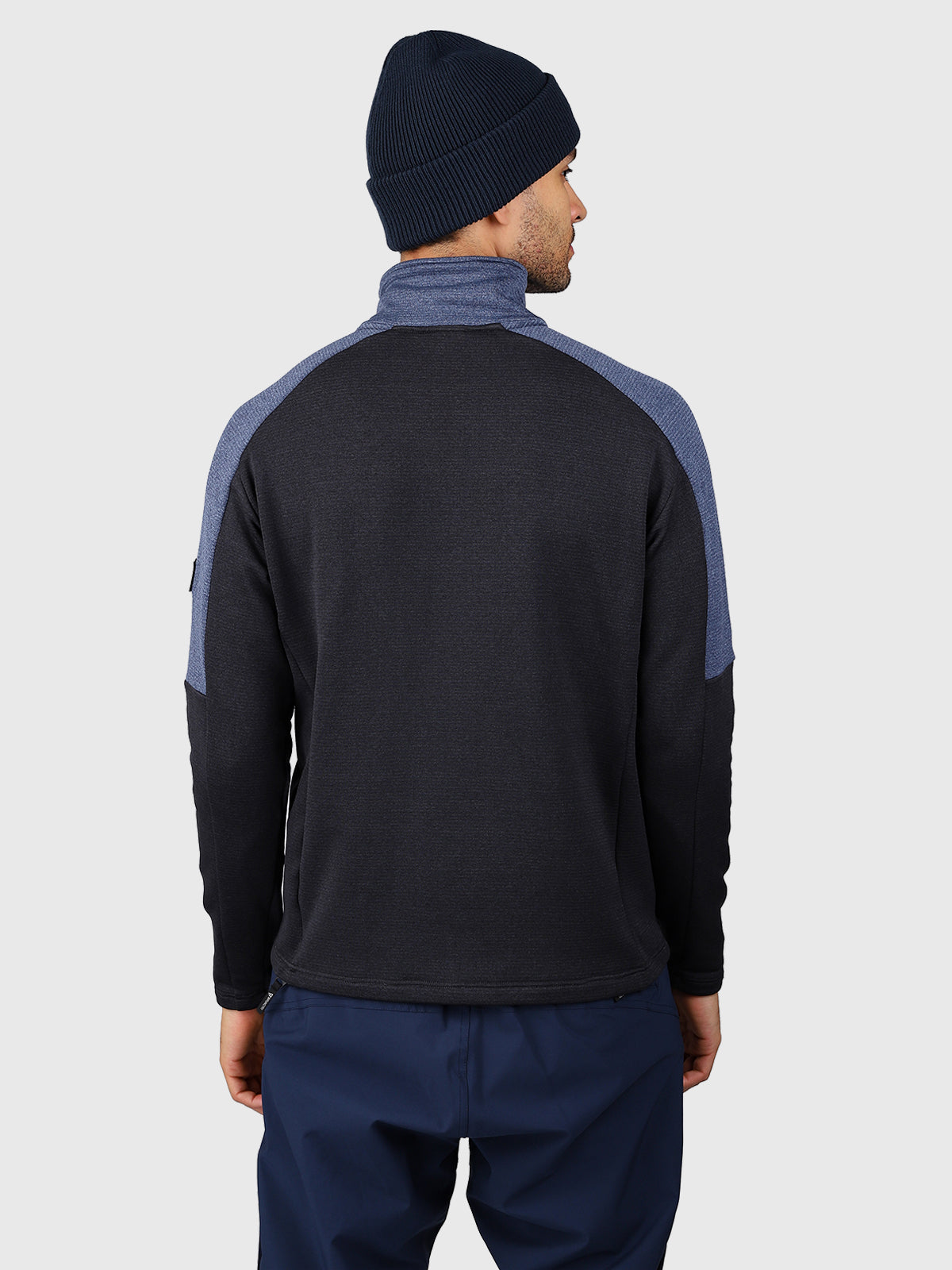 Daronst-Zip Men Fleece | Black