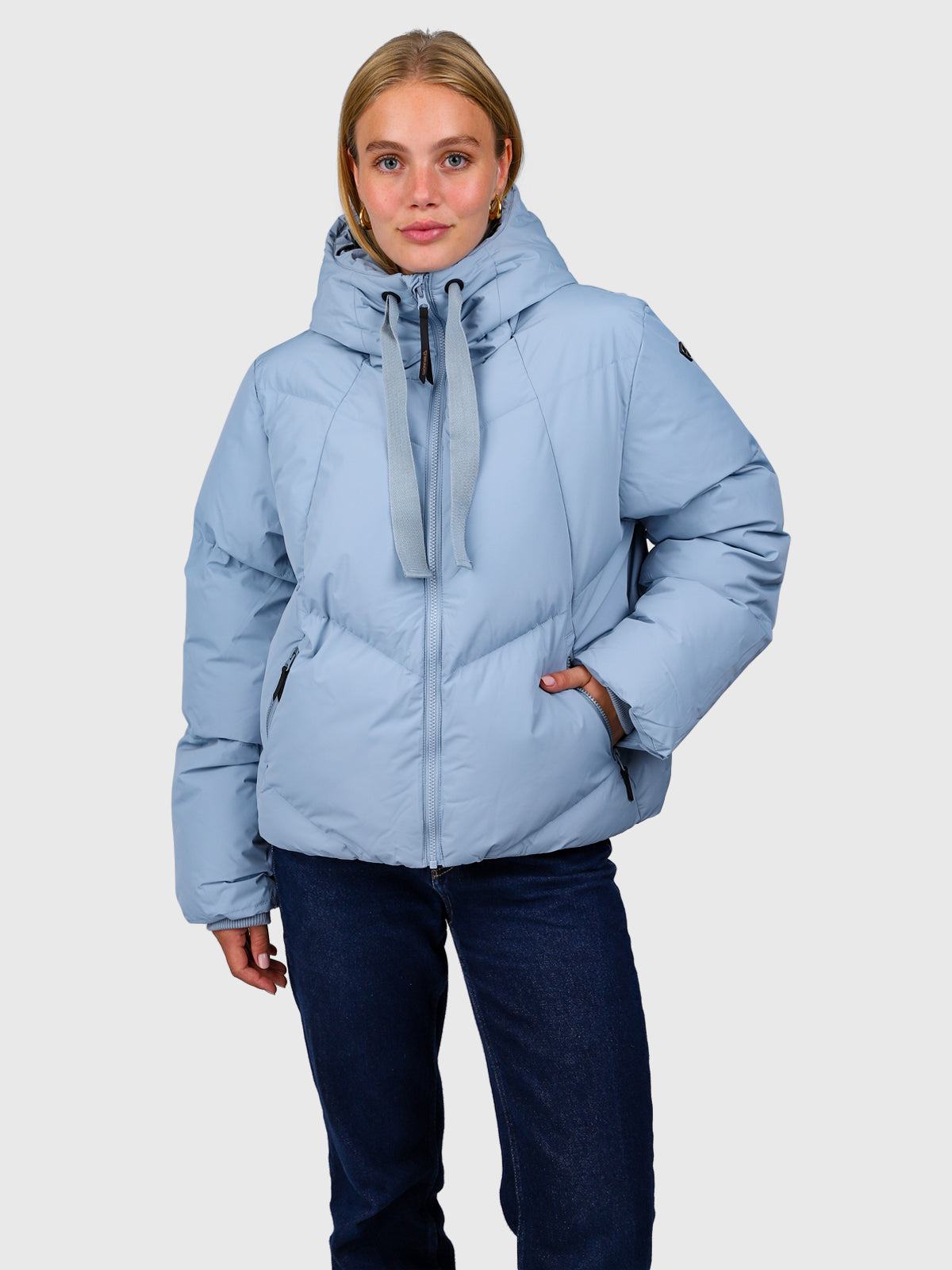 Shelka Women Jacket | Silver Blue