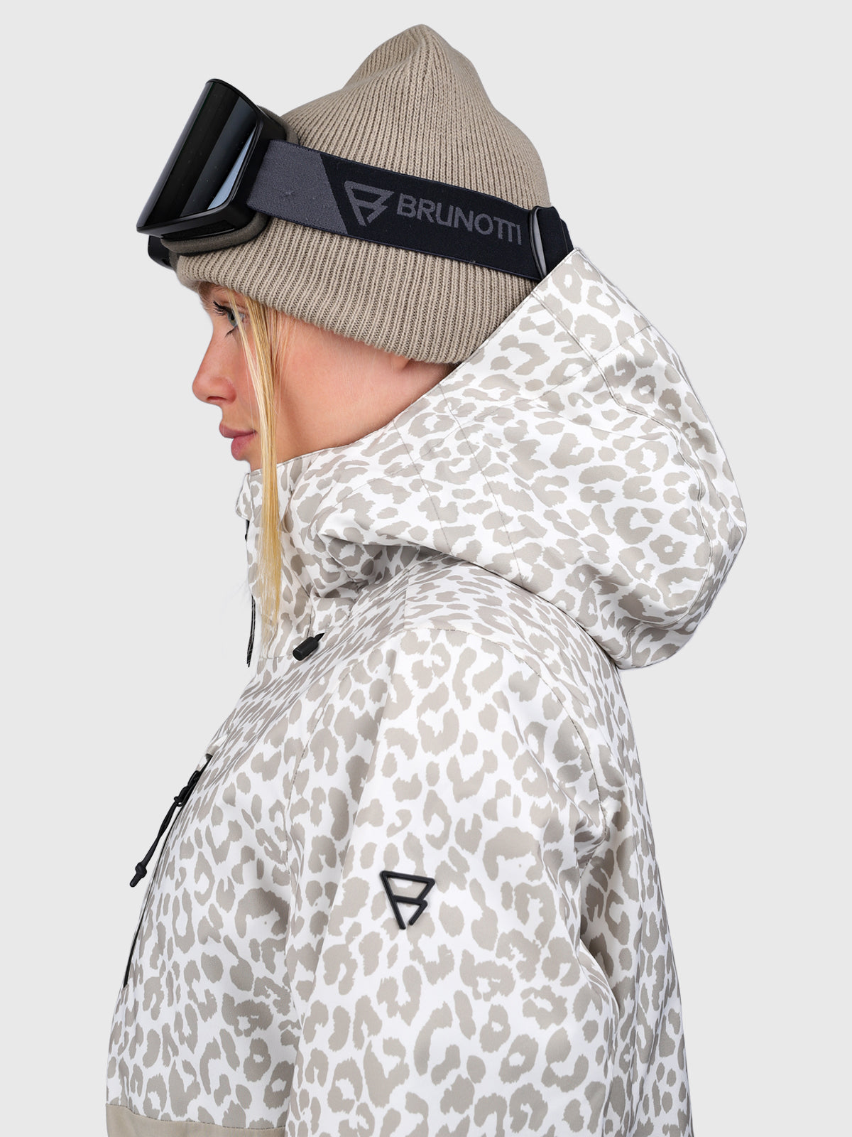 Scialena-Print Women Snow Jacket | Leopard Snow