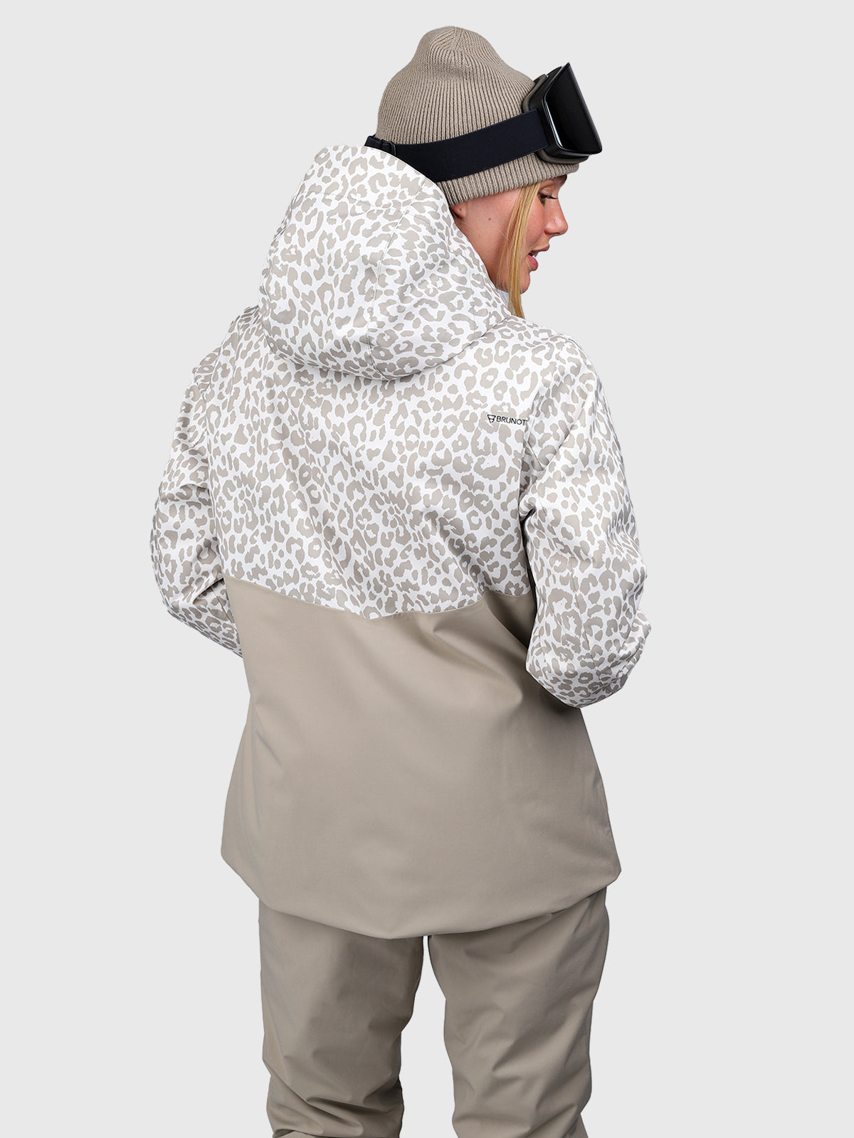 Scialena-Print Women Snow Jacket | Leopard Snow