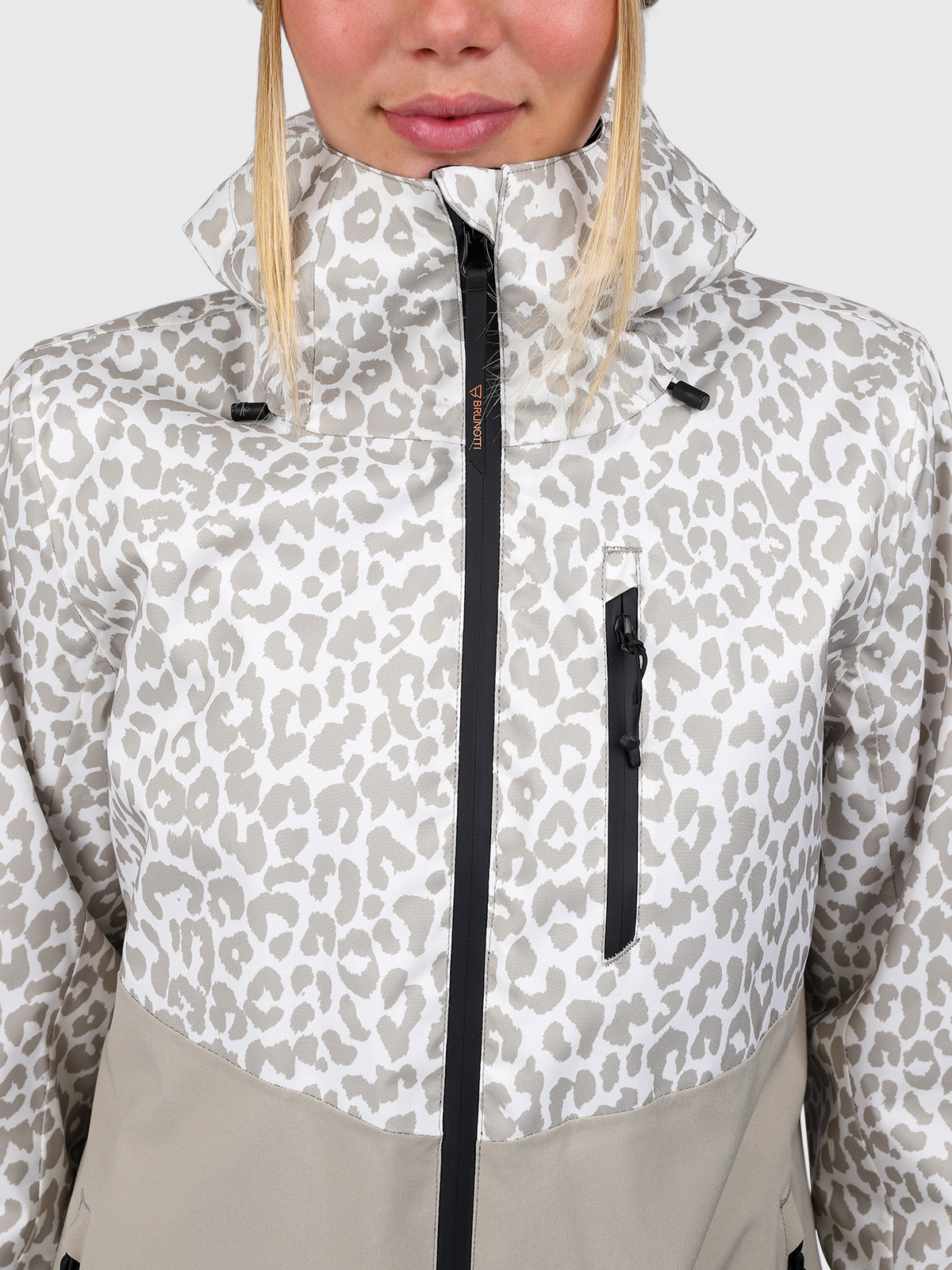 Scialena-Print Women Snow Jacket | Leopard Snow