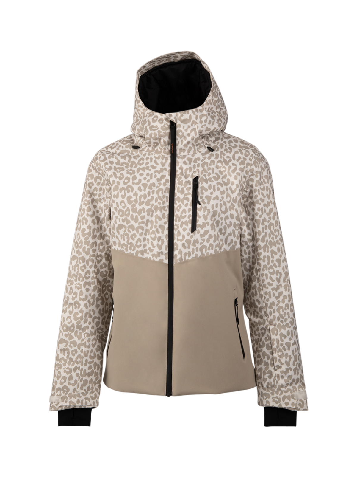 Scialena-Print Women Snow Jacket | Leopard Snow