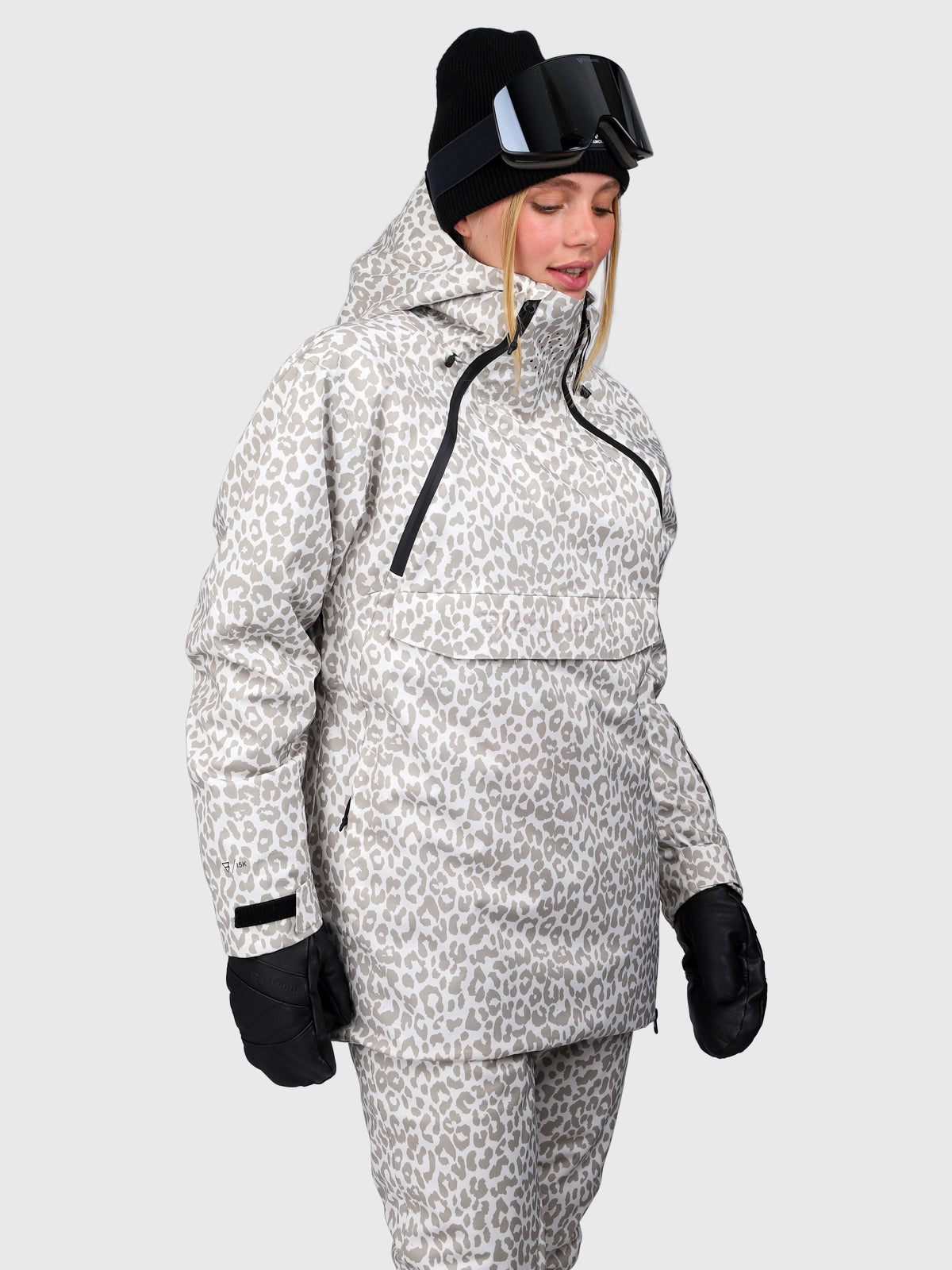 Joicya-Print Women Snow Jacket | Leopard Snow