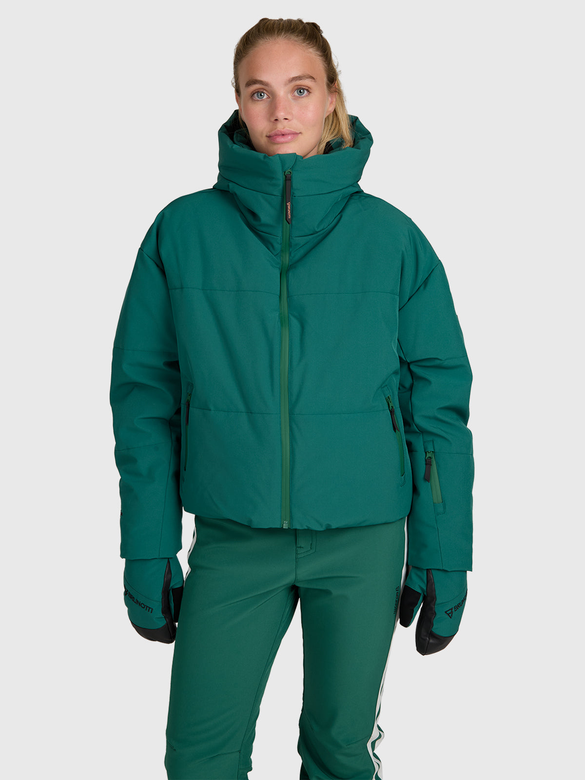 Fiaskia Women Snow Jacket | Hunter Green