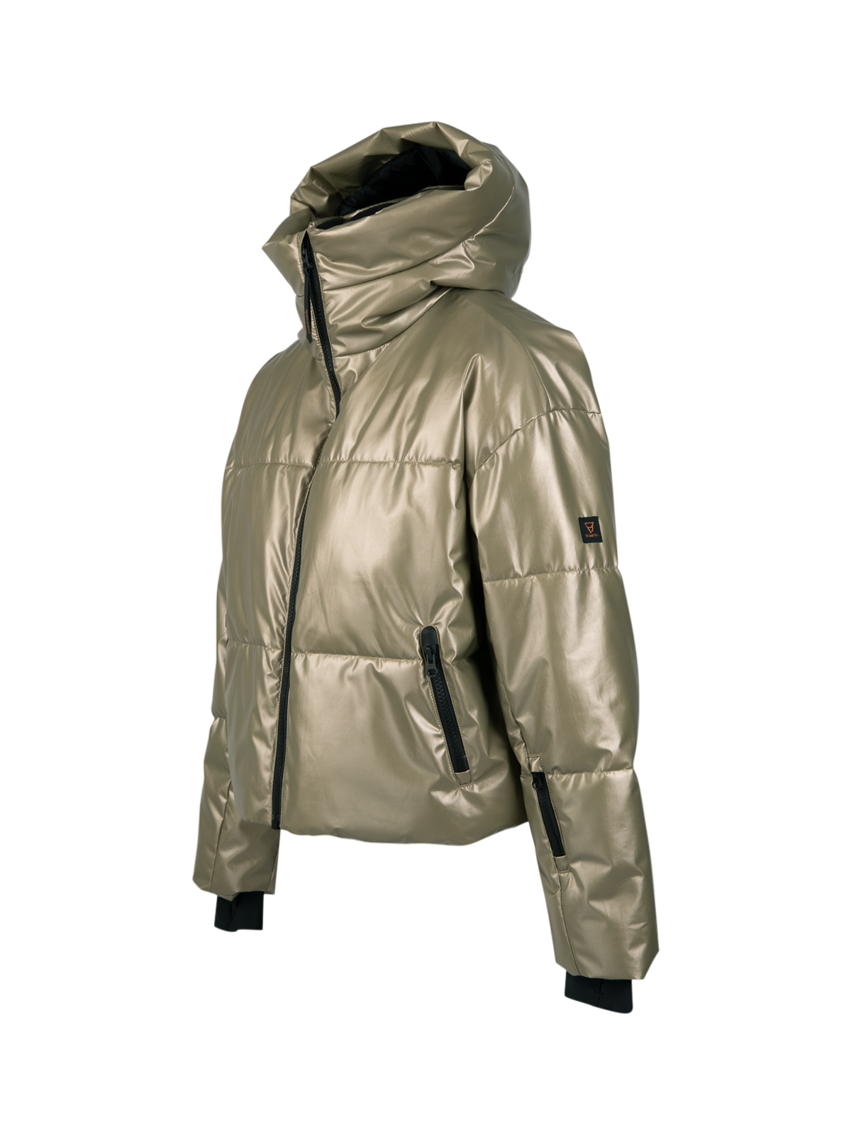 Fiaskia-Metallic Women Snow Jacket | Fungi