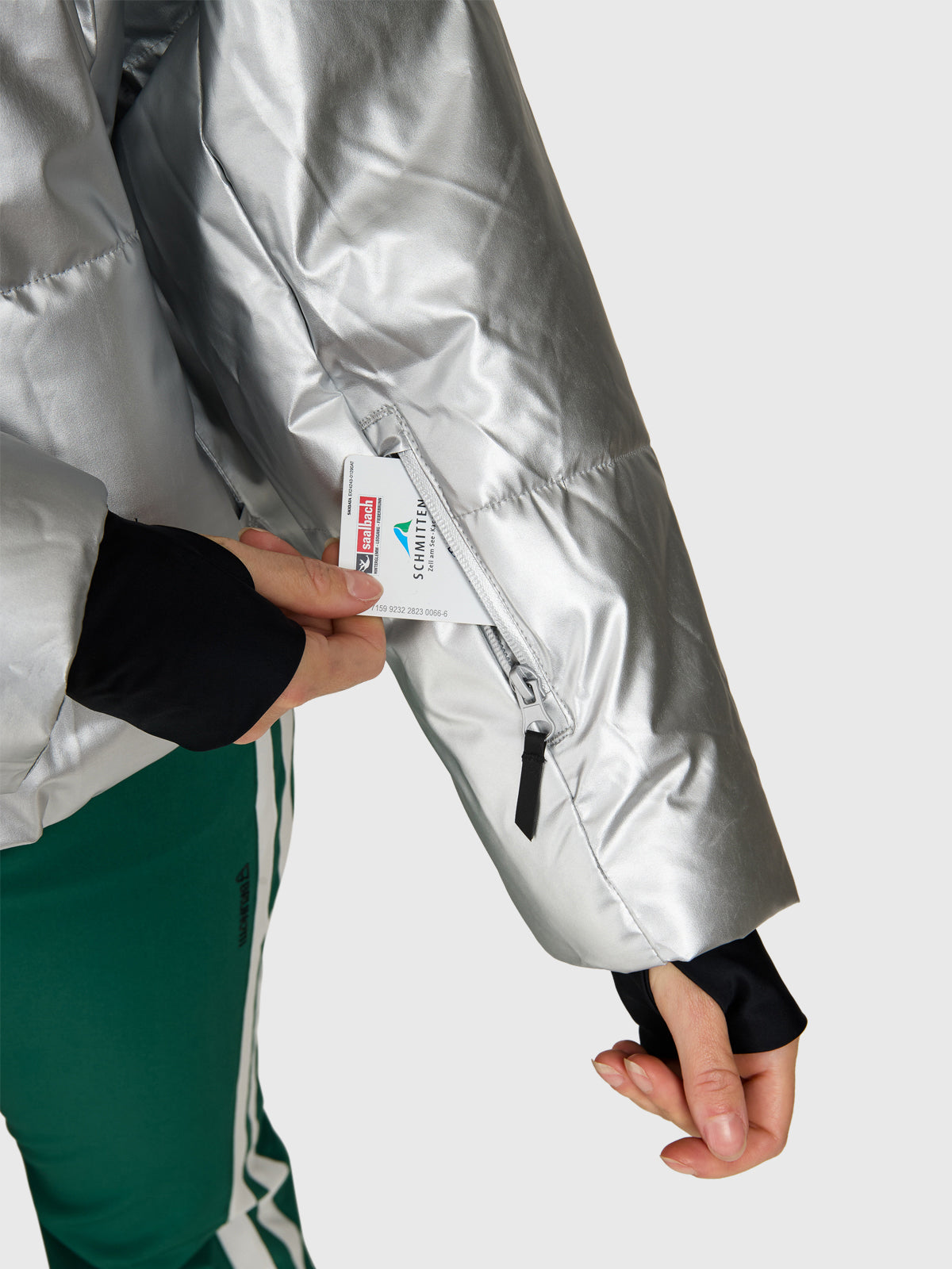 Fiaskia-Metallic Damen Schneejacke