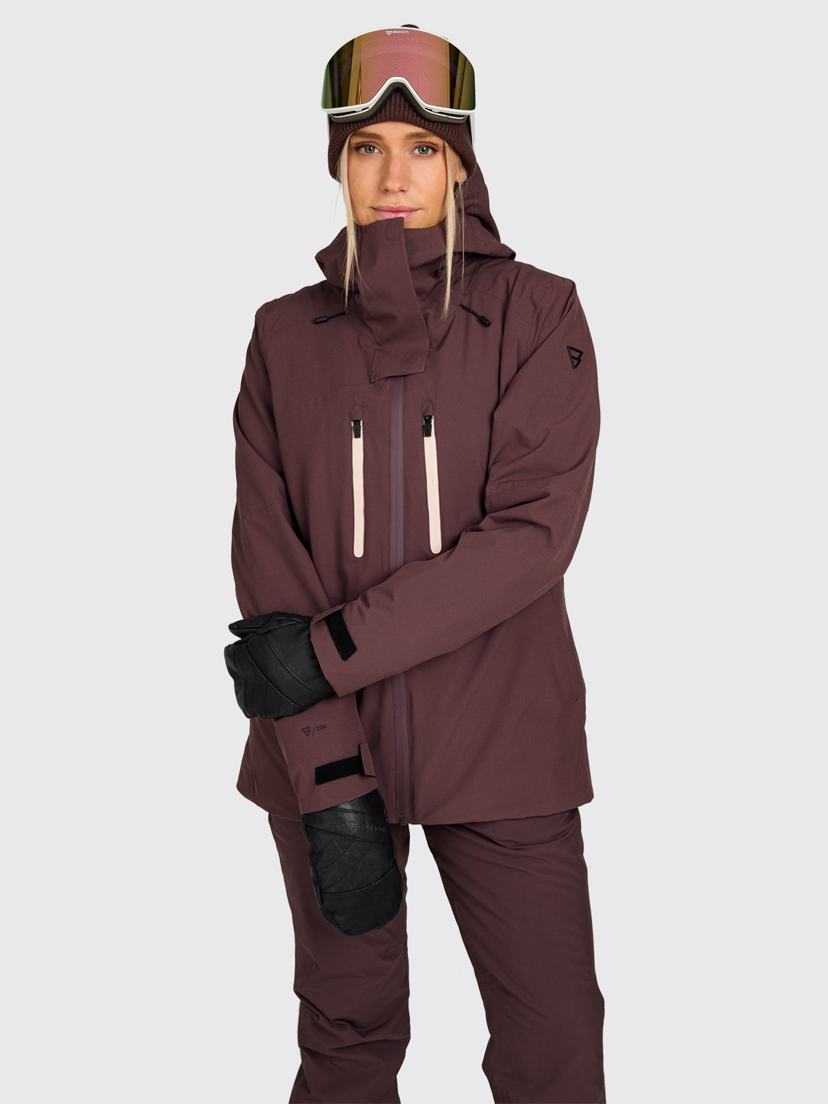 Avamena Women Snow Jacket | Raisin