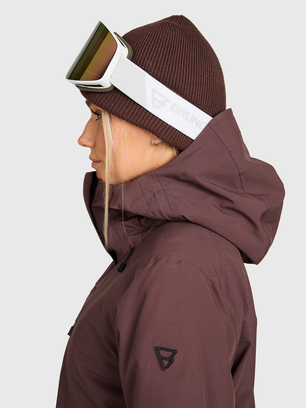 Avamena Women Snow Jacket | Raisin