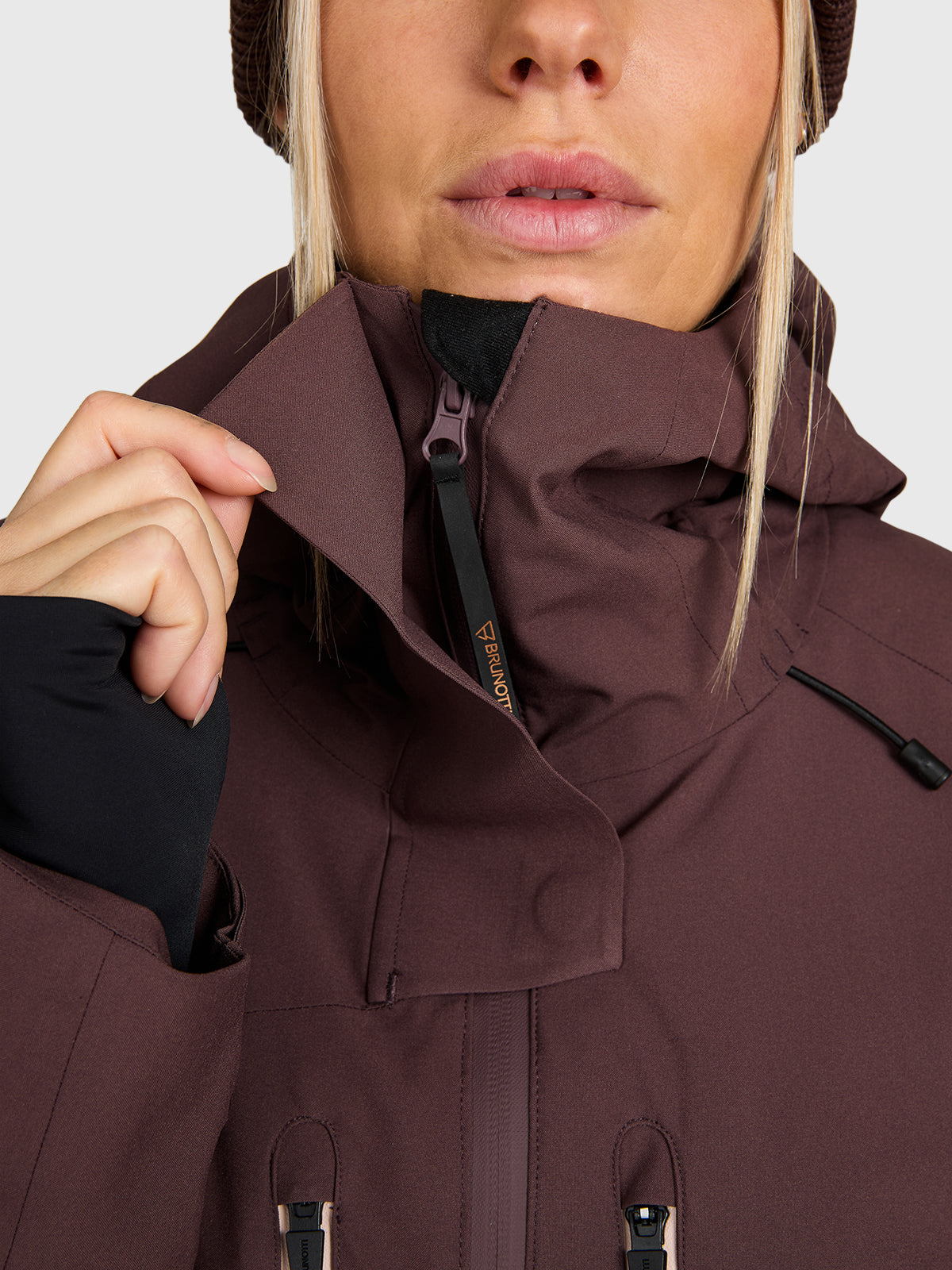 Avamena Women Snow Jacket | Raisin
