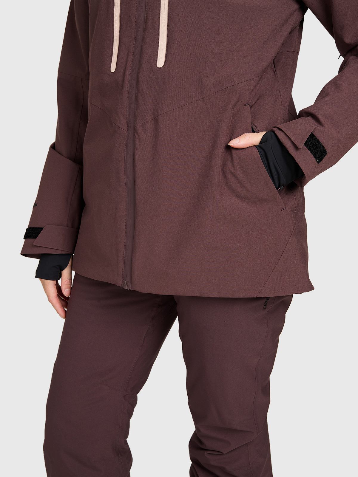 Avamena Women Snow Jacket | Raisin