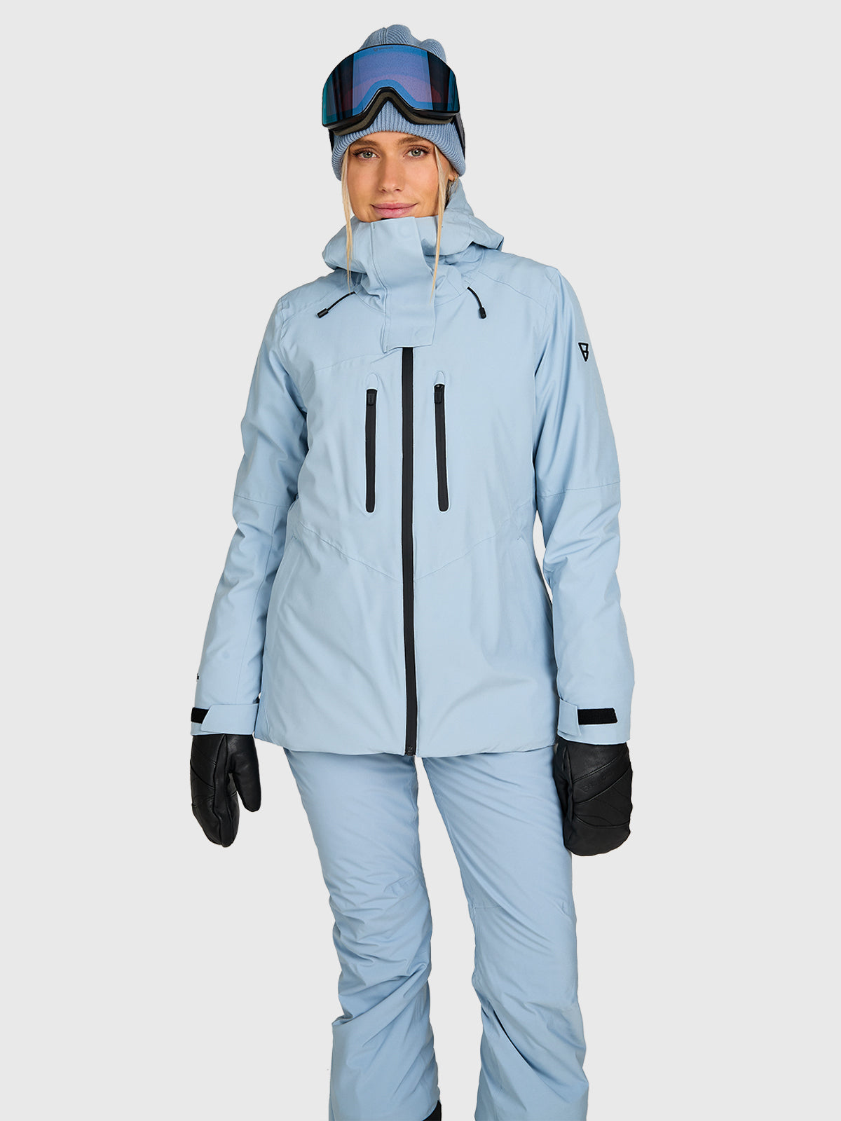 Avamena Women Snow Jacket | Pale Blue
