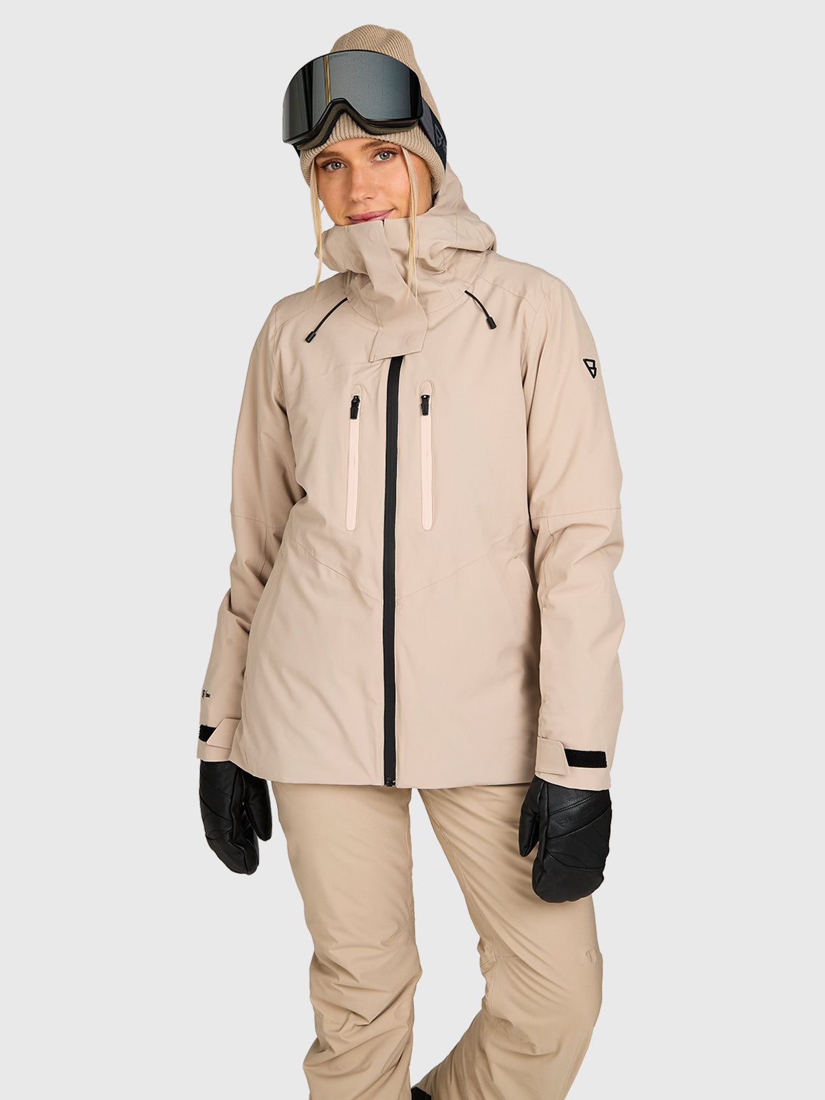 Avamena Women Snow Jacket | Simply Taupe