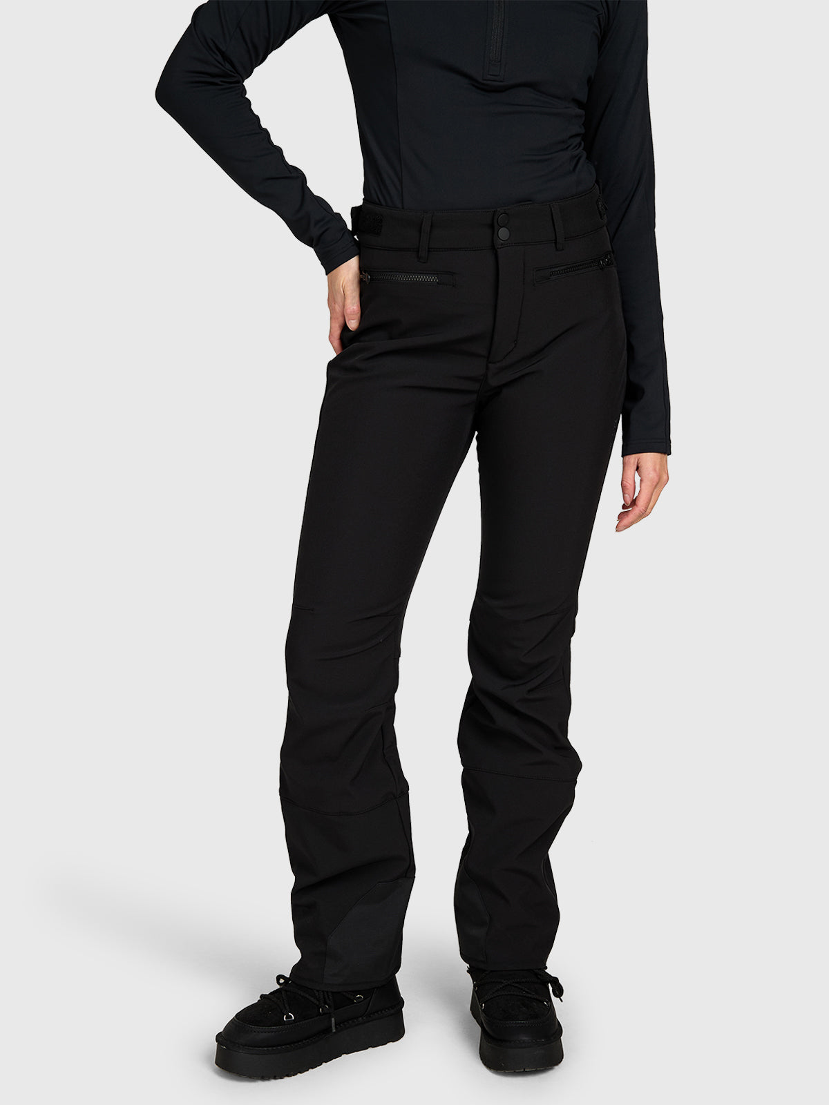 Coldlake Damen Softshellhose | Schwarz