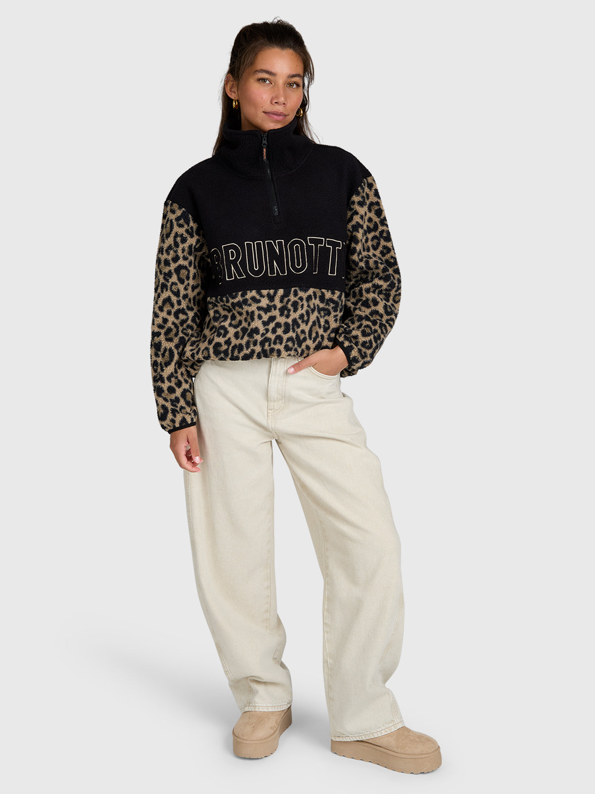Chondra-Print Damen Fleece | Polar Fungi