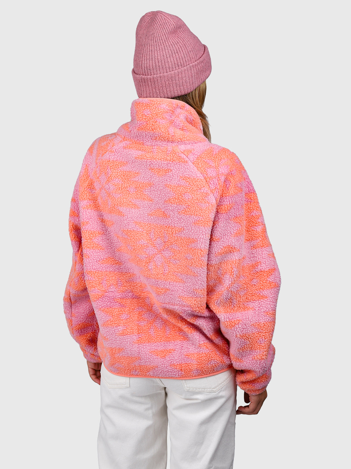 Powchou-Print Women Fleece | Polar Pink