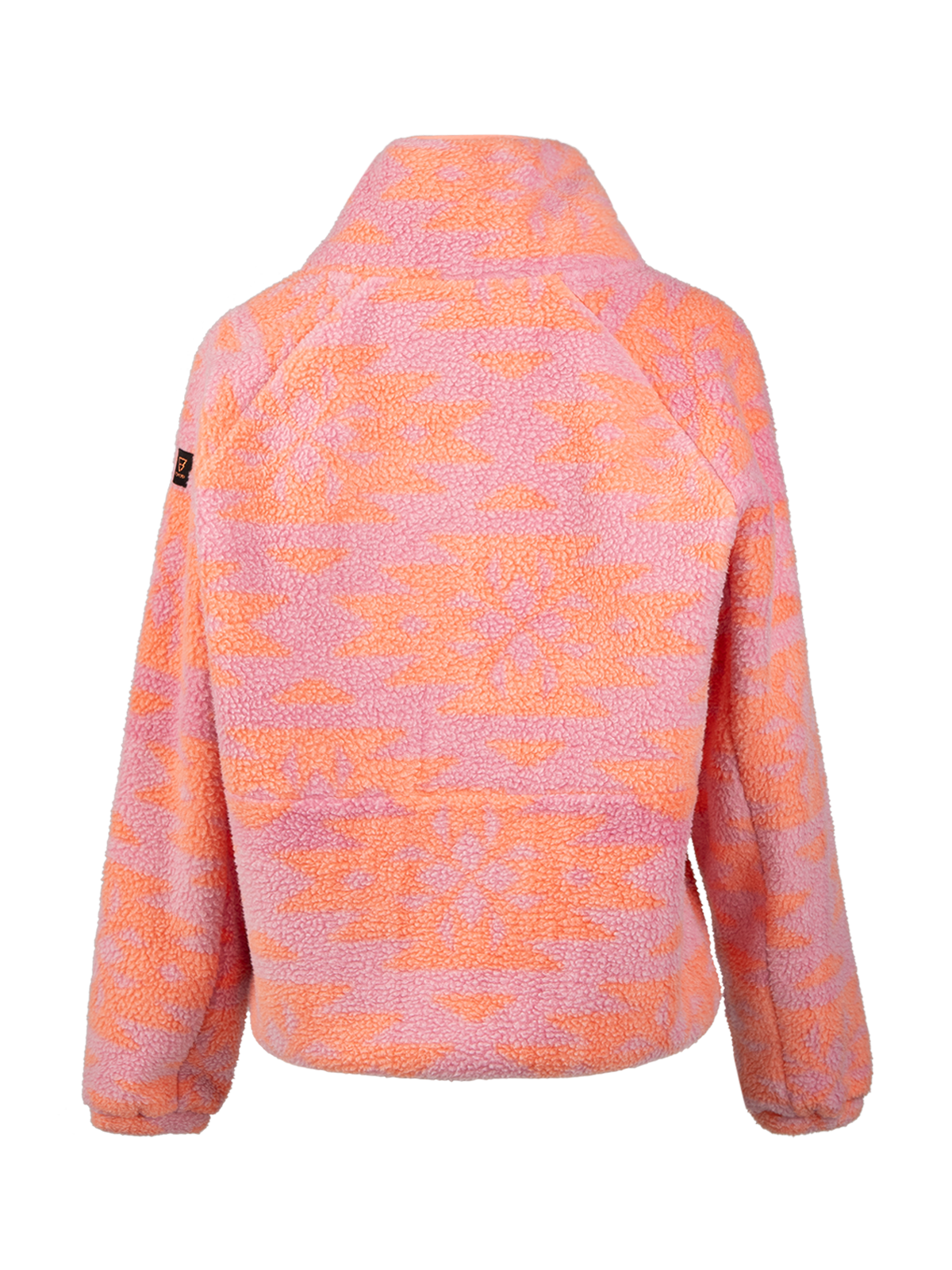 Powchou-Print Dames Fleece | Polar Pink
