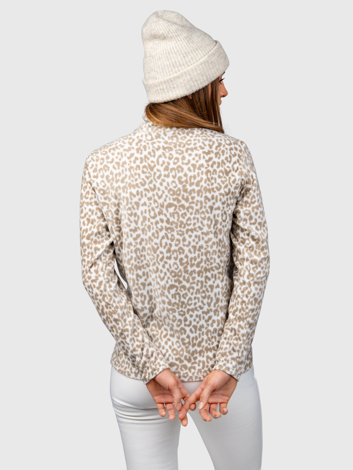 Misma-Print Damen Fleece | Leopard Snow