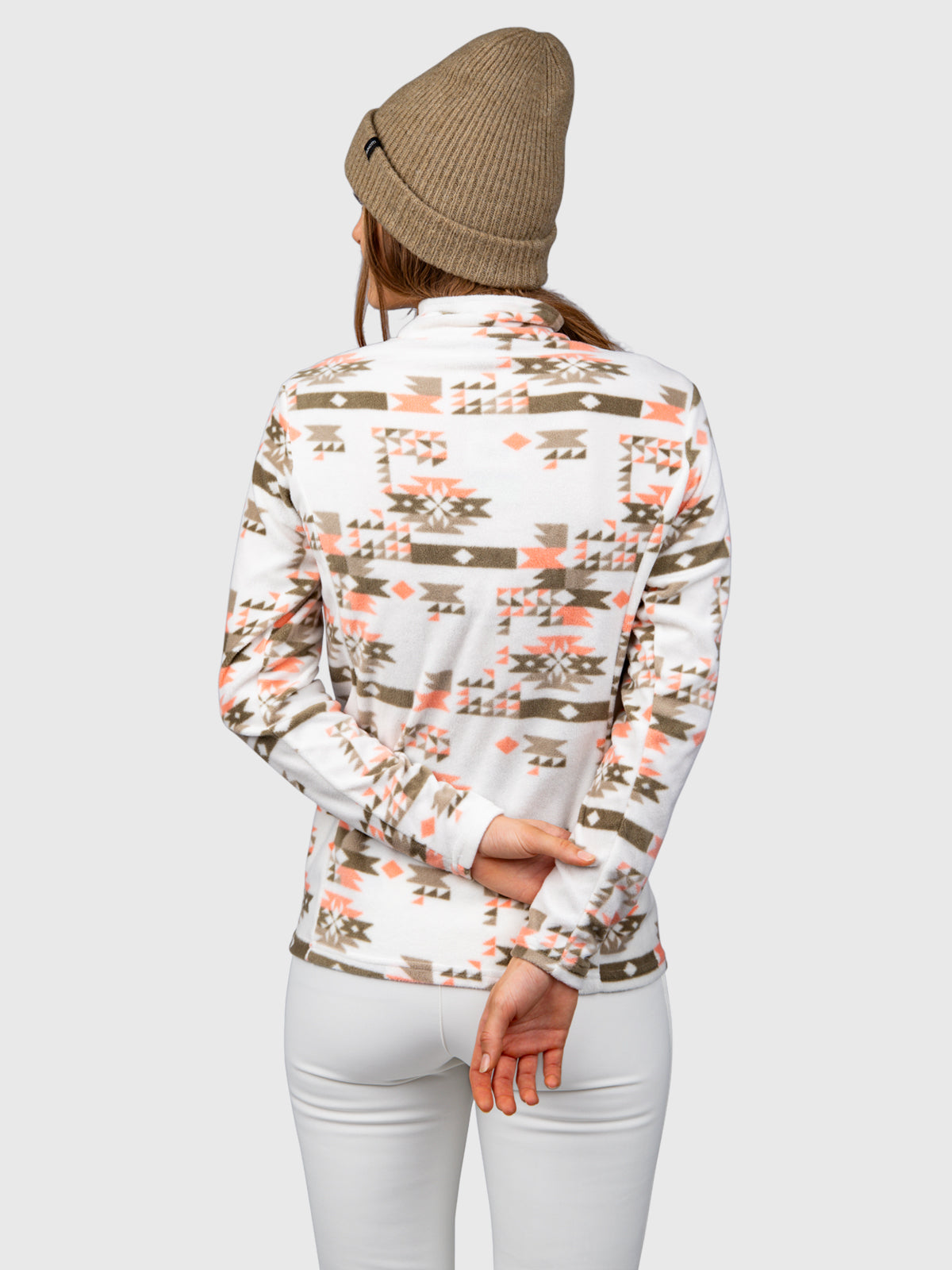 Misma-Print Damen Fleece | Arktische Wüstenblume